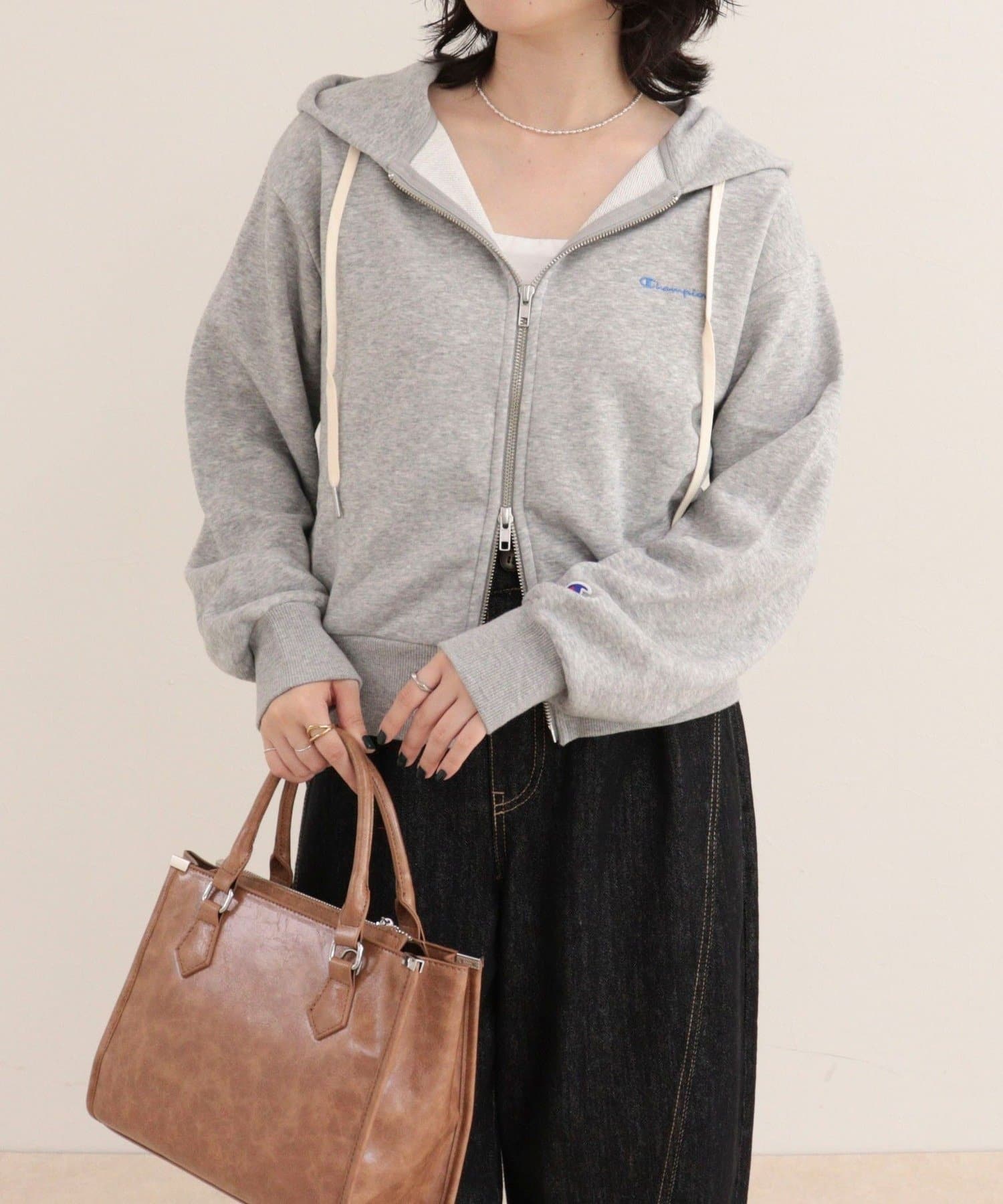 FREDY & GLOSTER(フレディ アンド グロスター) 【Champion】DOUBLE ZIP HOODED SWEATSHIRT