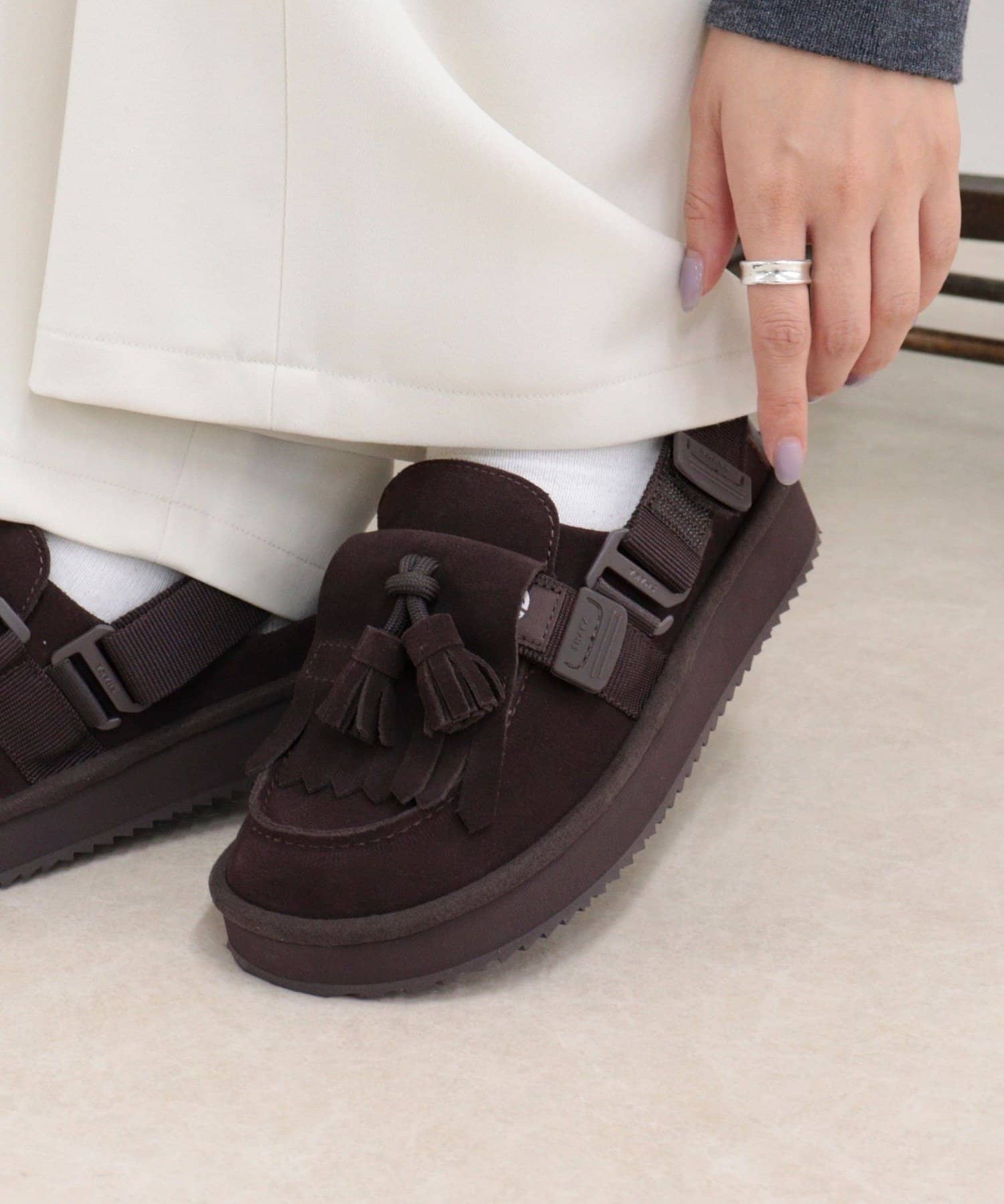 FREDY & GLOSTER(フレディ アンド グロスター) 【SHAKA/シャカ】MOC MULE TASSEL SUEDE
