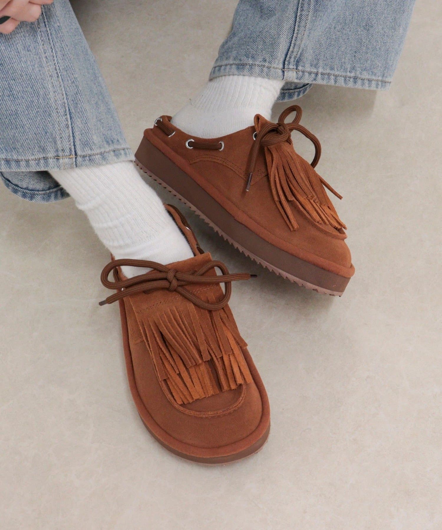 FREDY & GLOSTER(フレディ アンド グロスター) 【SHAKA/シャカ】TIPI BOAT MOC MULE SUEDE