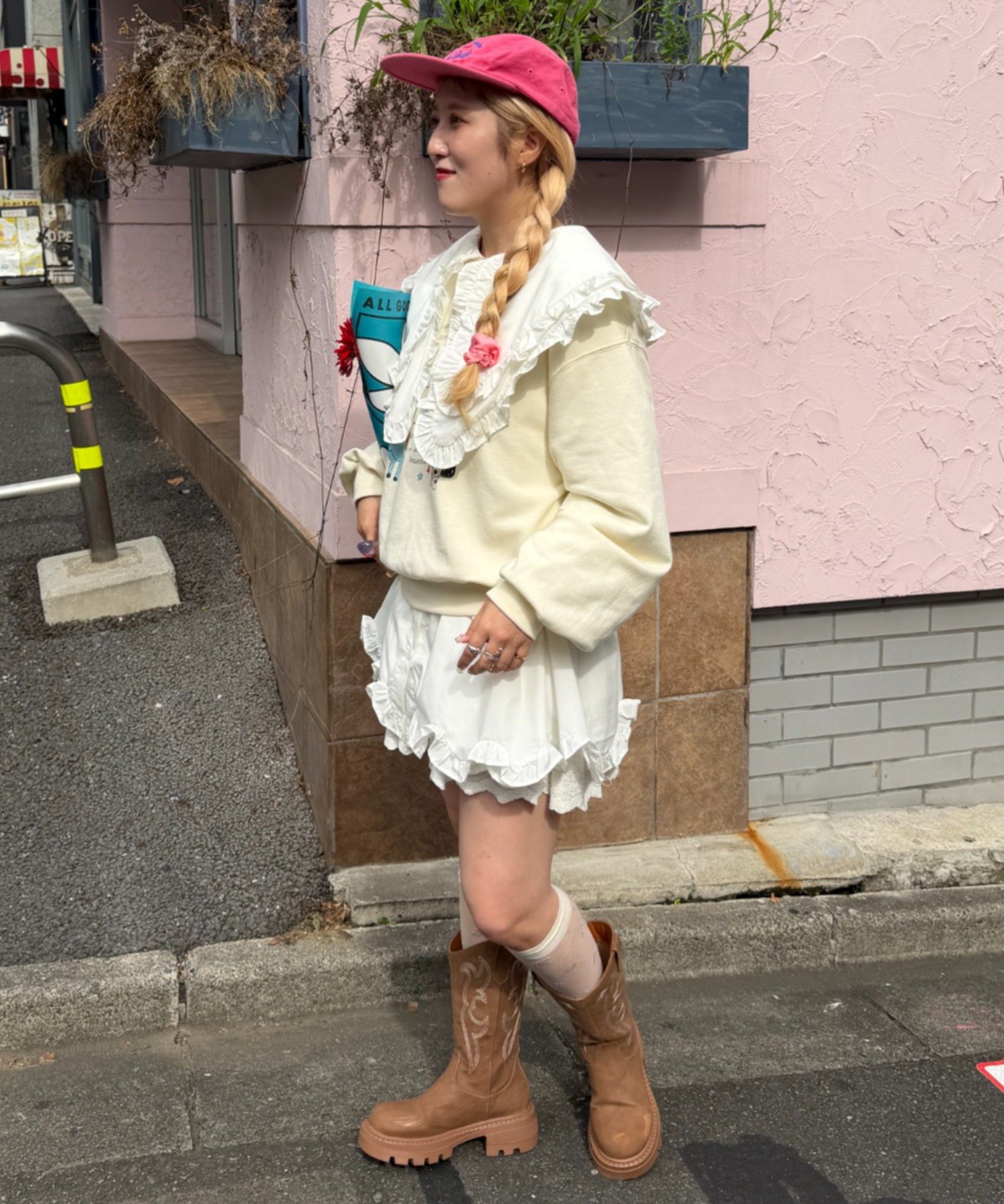 w closet(ダブルクローゼット) Amふりふりミニワンピース