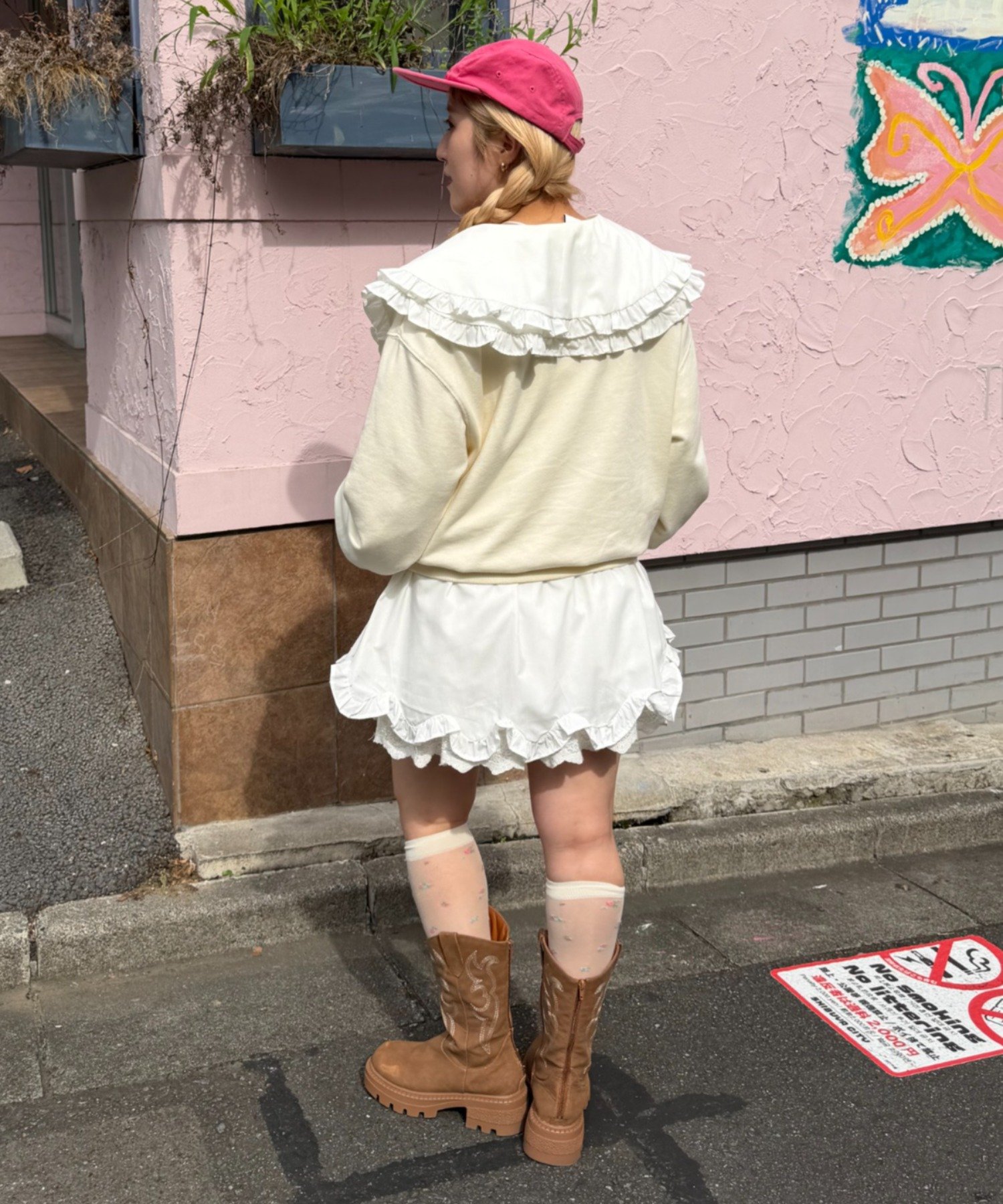 w closet(ダブルクローゼット) Amふりふりミニワンピース