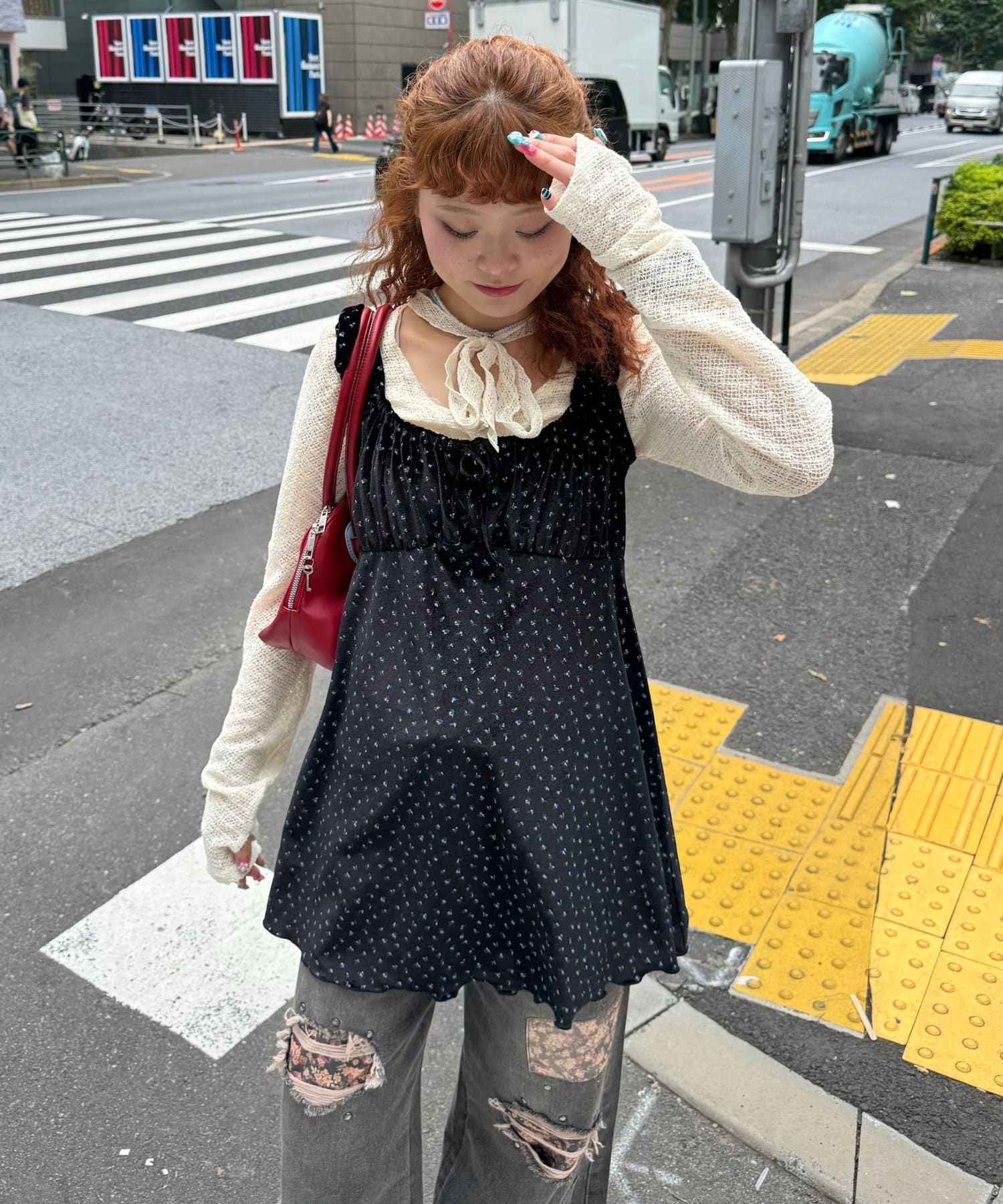 Ciaopanic】ショルダーギャザーベロアチュニックワンピース | OUTLET