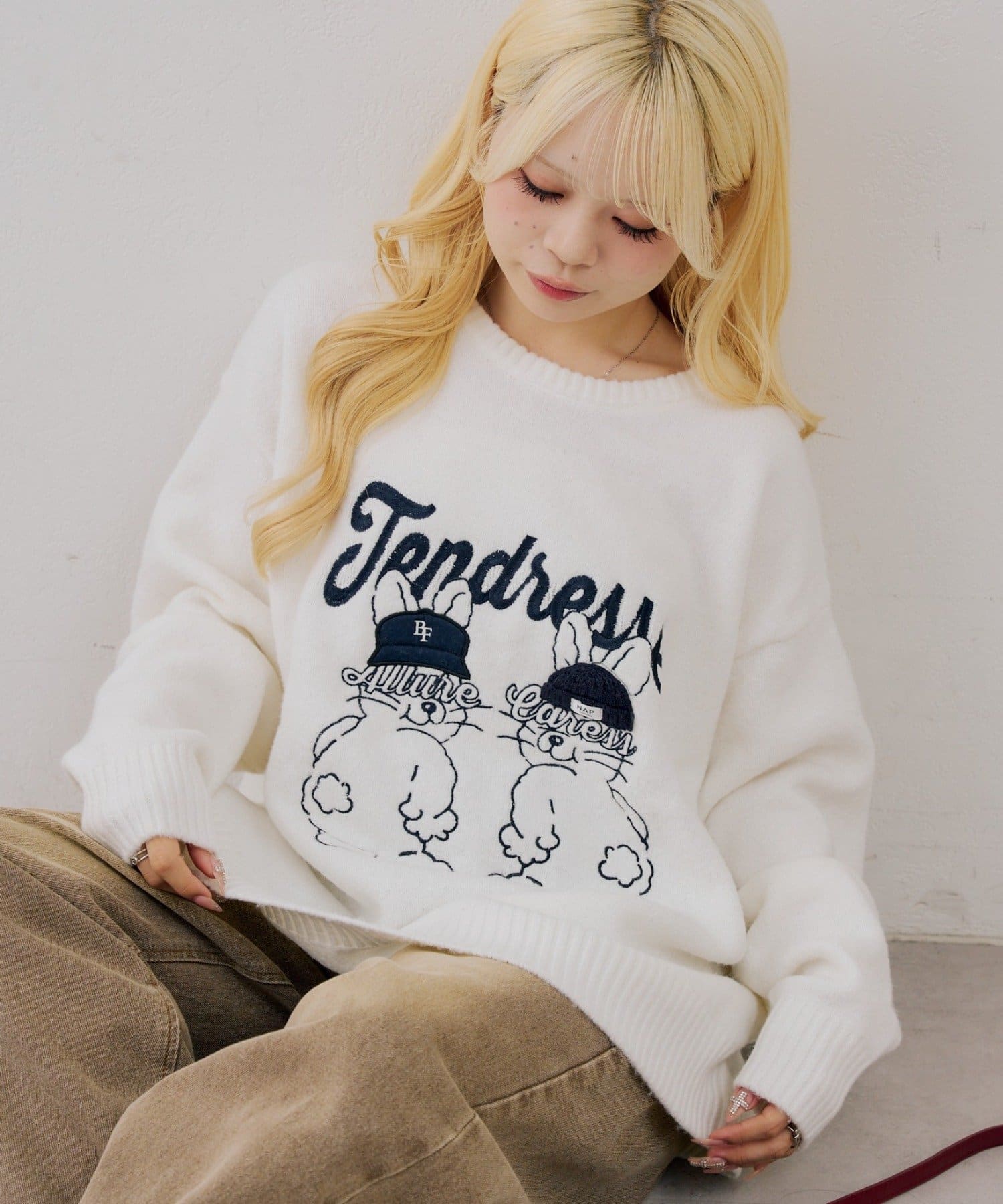 NICE CLAUP / OLIVE des OLIVE OUTLET(ナイスクラップ  / オリーブ デ オリーブ アウトレット) 【ANOTHER BRANCH】ラビットニット