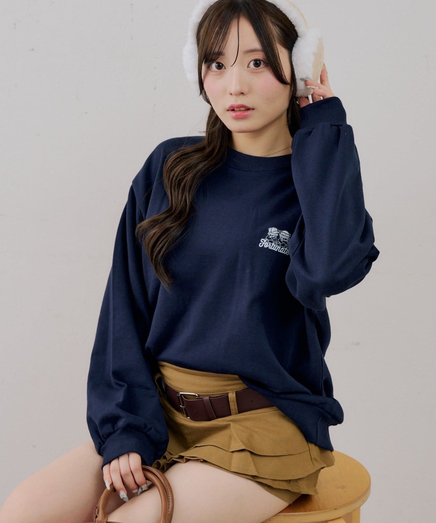 NICE CLAUP / OLIVE des OLIVE OUTLET(ナイスクラップ  / オリーブ デ オリーブ アウトレット) 【ANOTHER BRANCH】ベアーニット帽スエット