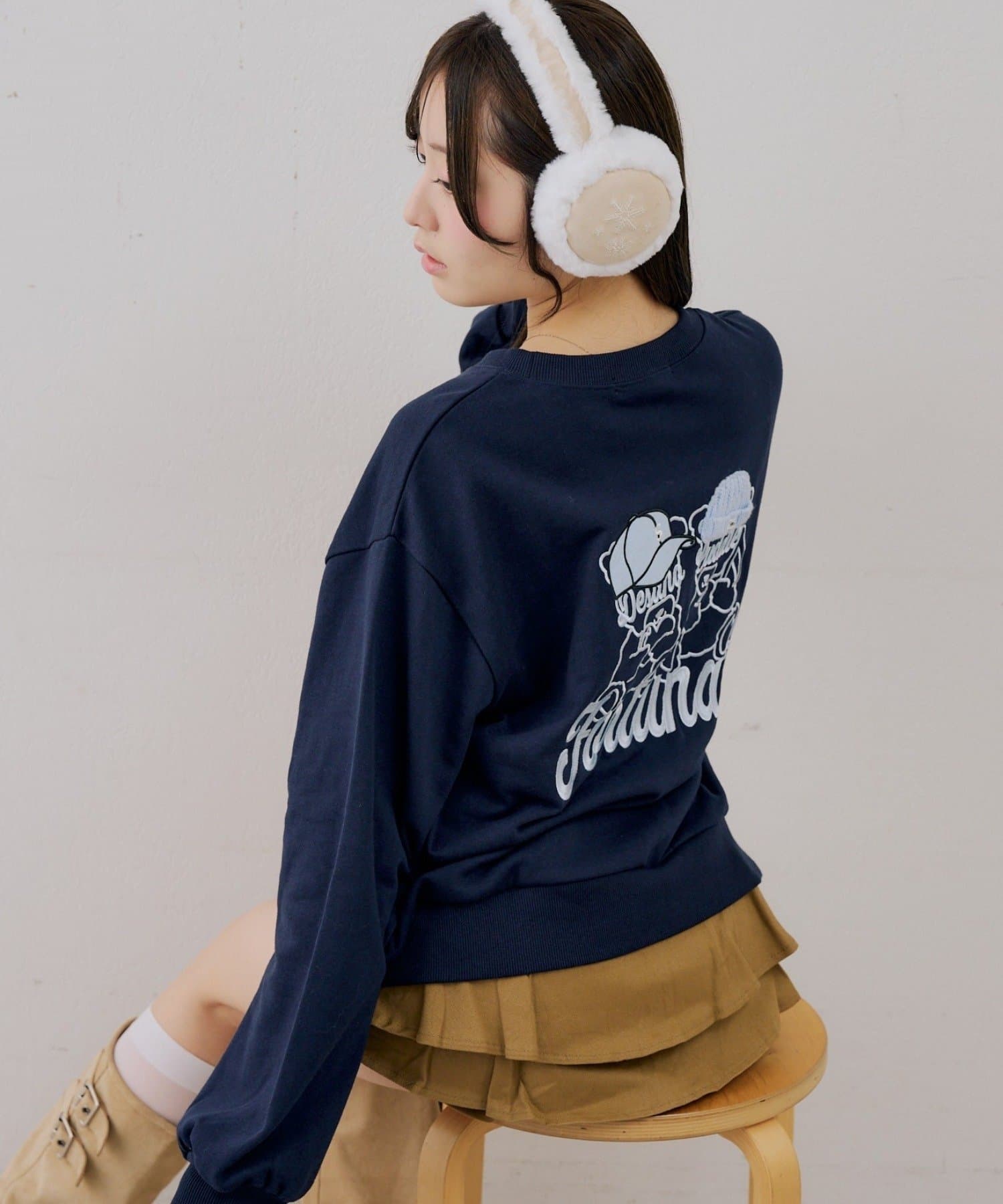 NICE CLAUP / OLIVE des OLIVE OUTLET(ナイスクラップ  / オリーブ デ オリーブ アウトレット) 【ANOTHER BRANCH】ベアーニット帽スエット