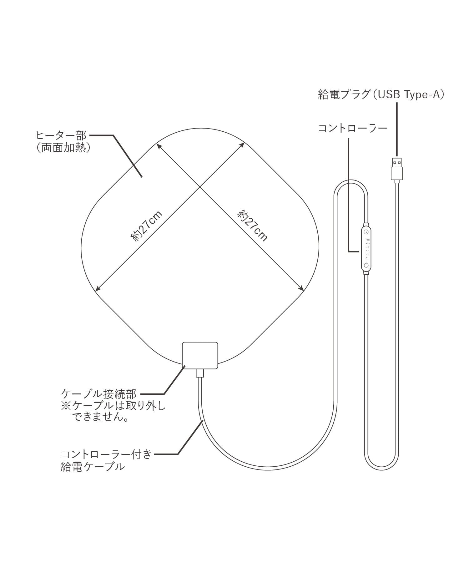 3COINS(スリーコインズ) シートヒーター