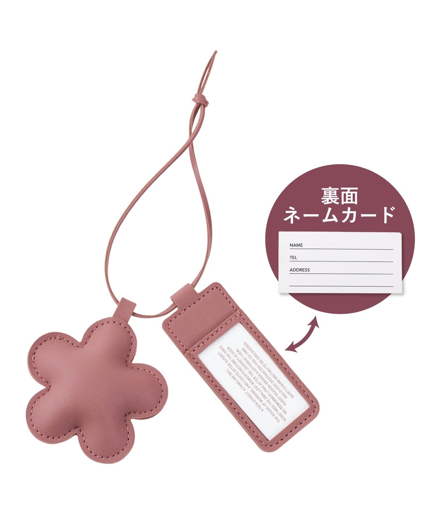 3COINS(スリーコインズ) PUラゲッジタグフラワー