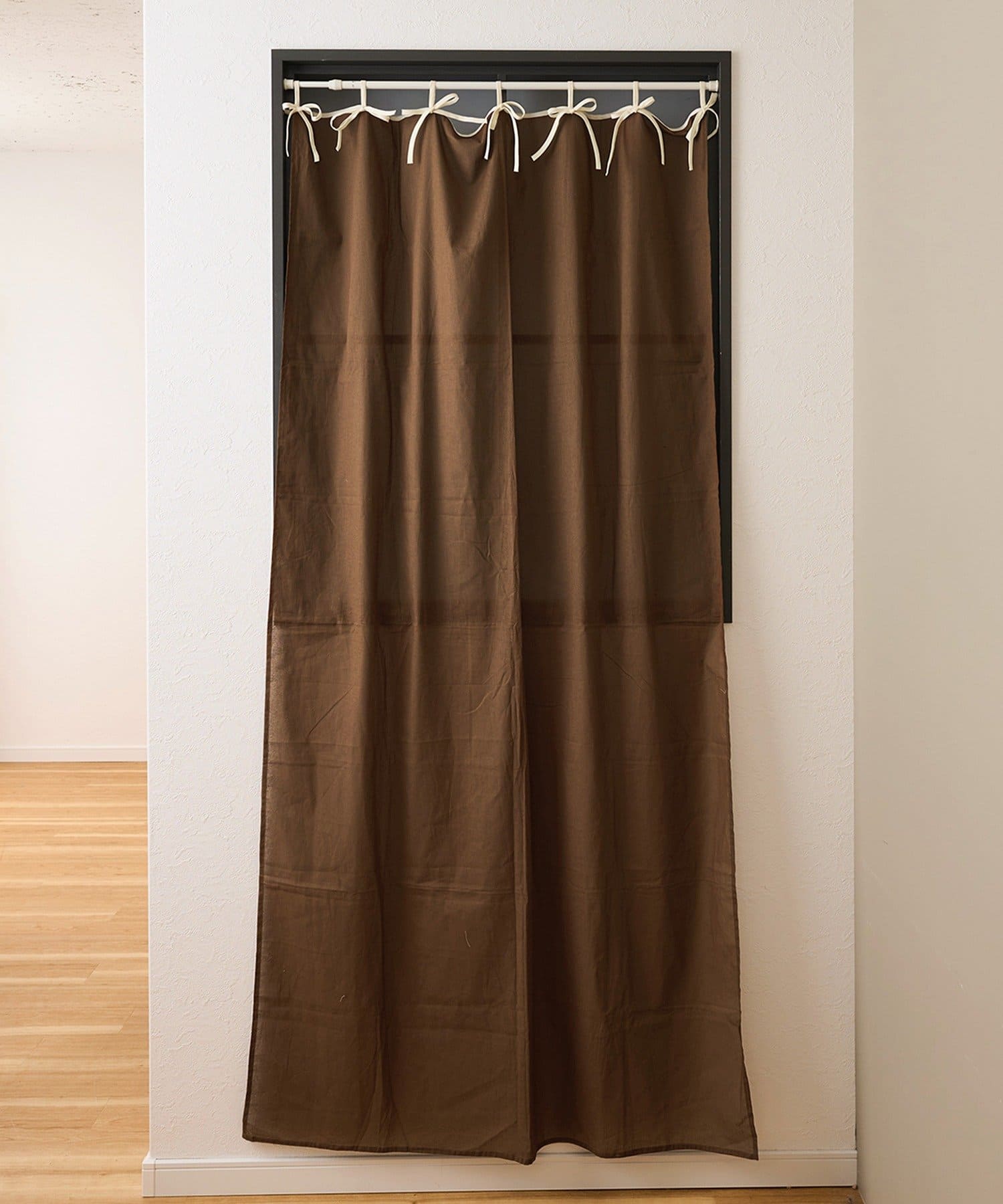 3COINS(スリーコインズ) リボンスタイルカーテン：180×100cm