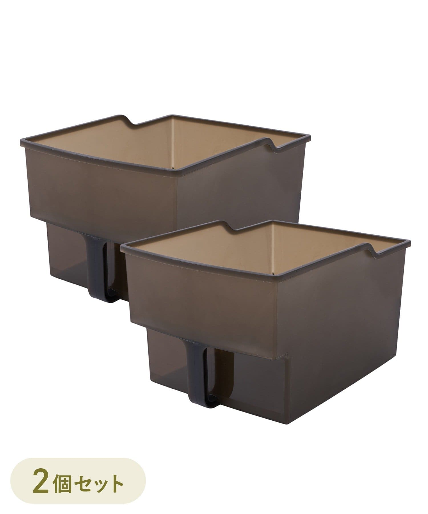 3COINS(スリーコインズ) 《WEB限定セット》吊り戸棚BOX浅型ワイド2個セット