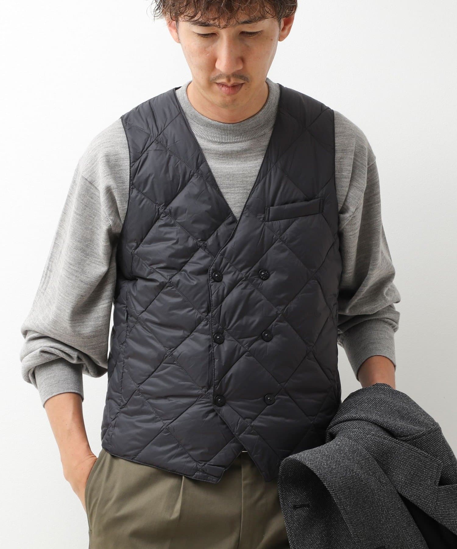 NOLLEY'S(ノーリーズ) 【TAION/タイオン】W-BRESTED SNAP BUTTON DOWN GILET 26AW