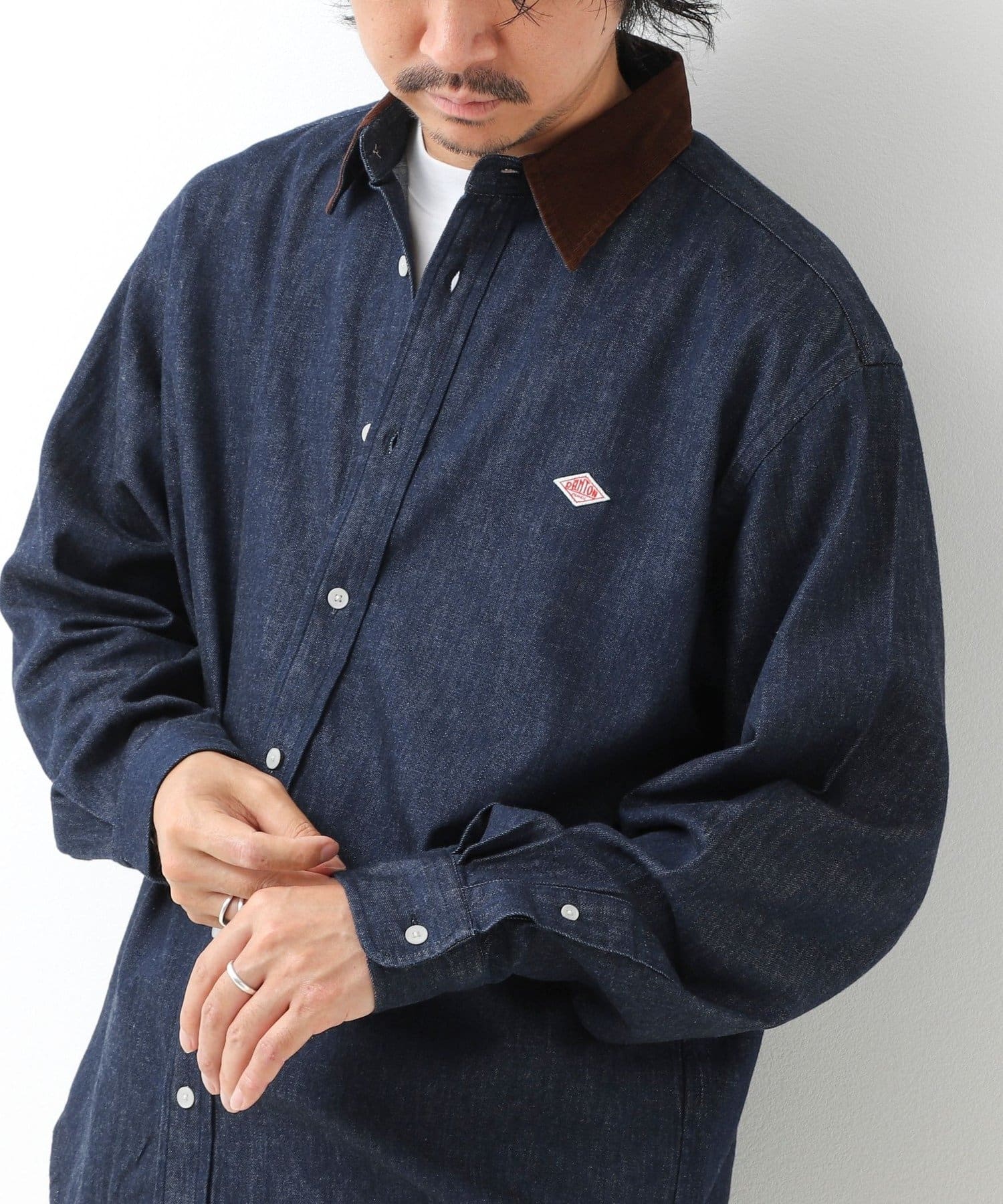 NOLLEY'S(ノーリーズ) 【DANTON/ダントン】LIGHT DENIM 切替（DT-B0478 SDM）