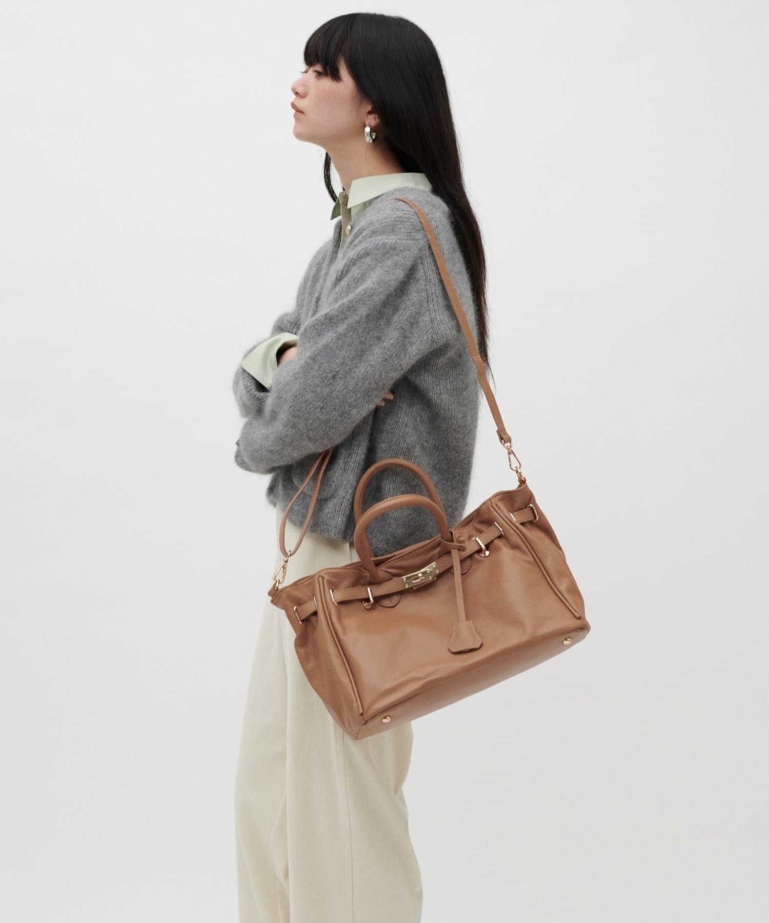 LARUTA(ラルータ) レザーバーキンスタイルバッグ