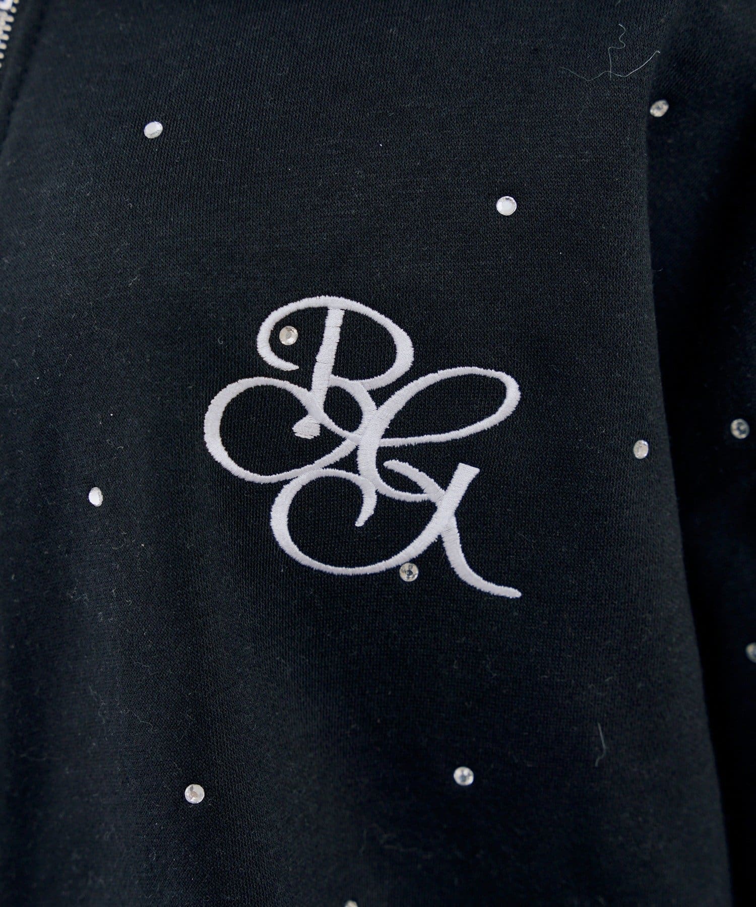 NICE CLAUP / OLIVE des OLIVE OUTLET(ナイスクラップ  / オリーブ デ オリーブ アウトレット) 【continuer】ラインストーンBigフェイクファーパーカー