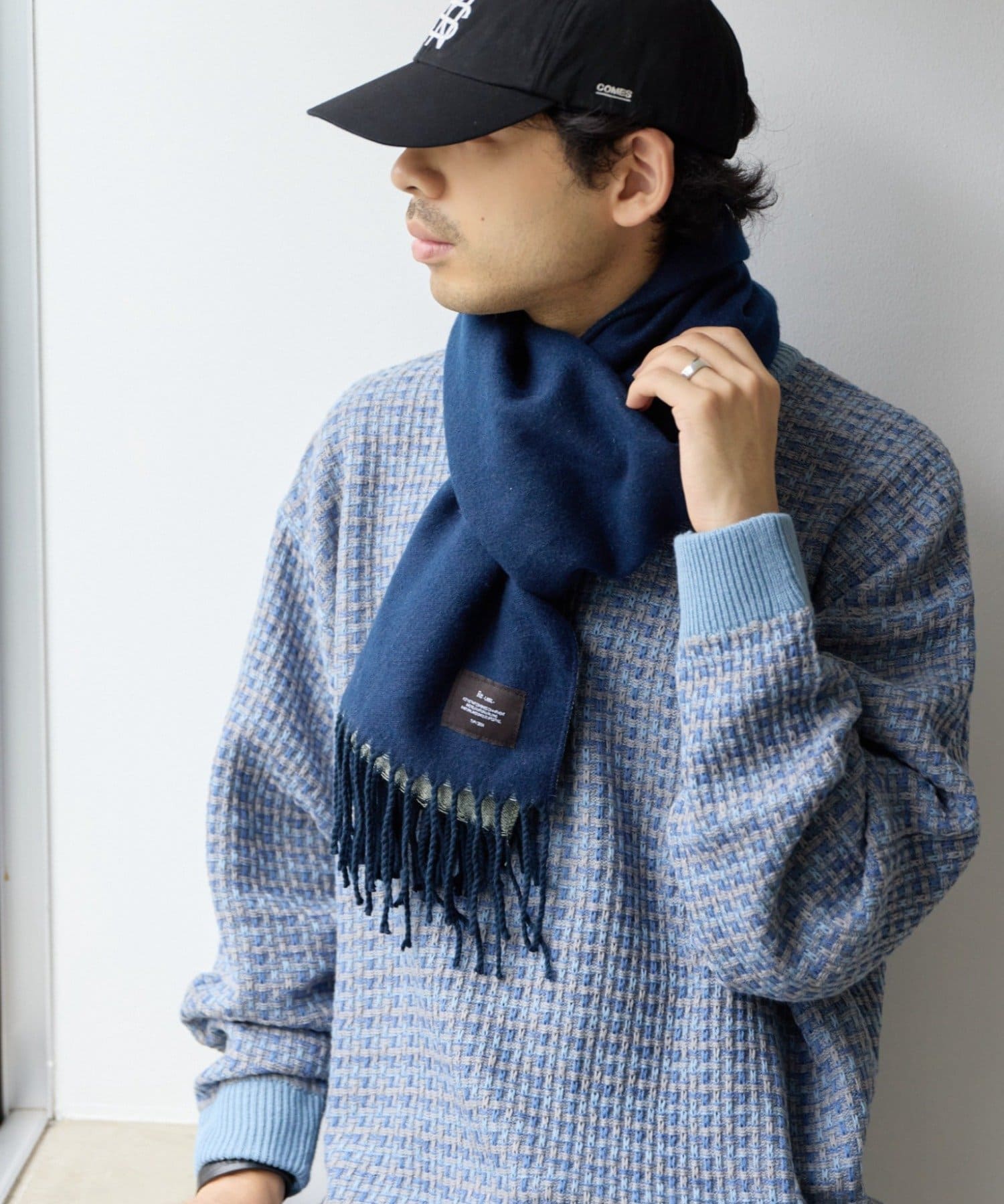 CIAOPANIC TYPY(チャオパニックティピー) 【UNISEX】配色ダブルフェイスマフラー