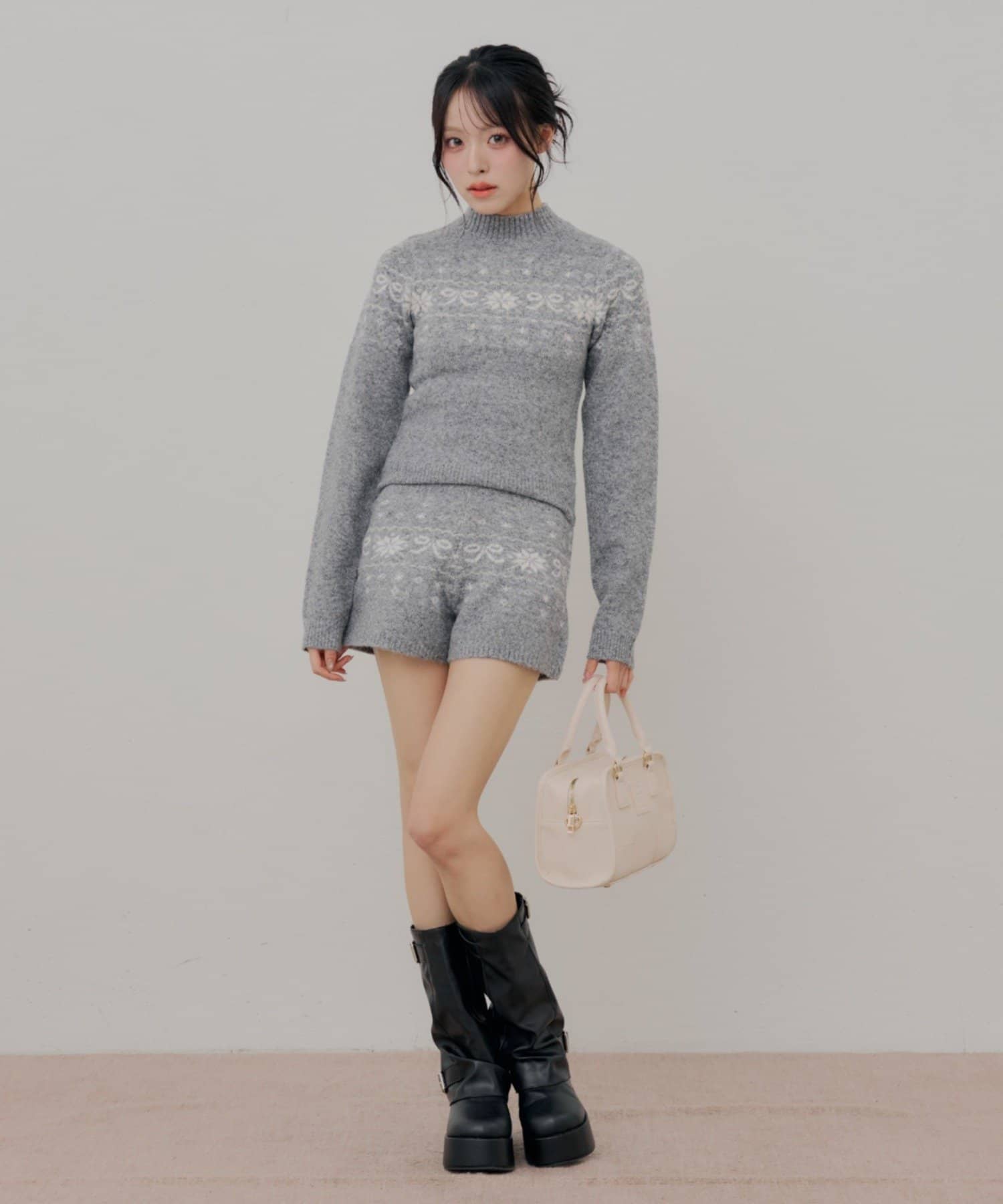 Chico(チコ) ノルディックニットショートパンツ【10/15(木)0:00～1000円OFFクーポン&ノベルティフェアスタート】