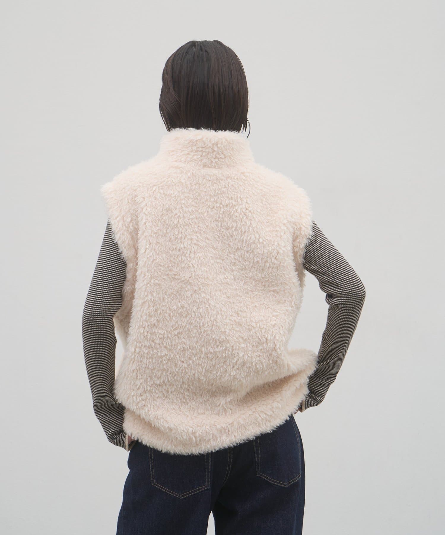 CIAOPANIC TYPY(チャオパニックティピー) 【26Winter展示会 出展商品】 2wayレザー使いZIPスタンドファーブルゾン