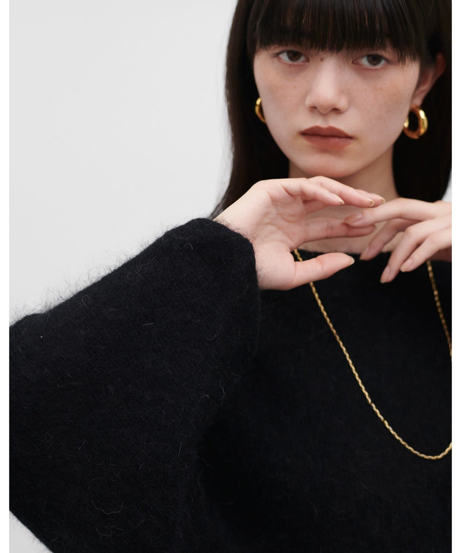 LARUTA(ラルータ) アンゴラポンチョ風プルオーバー