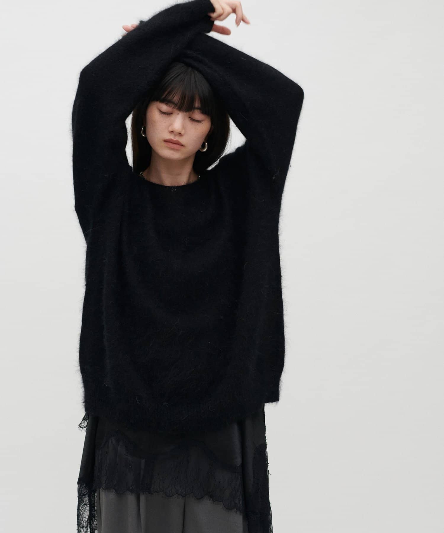 LARUTA(ラルータ) アンゴラボートネックプルオーバー