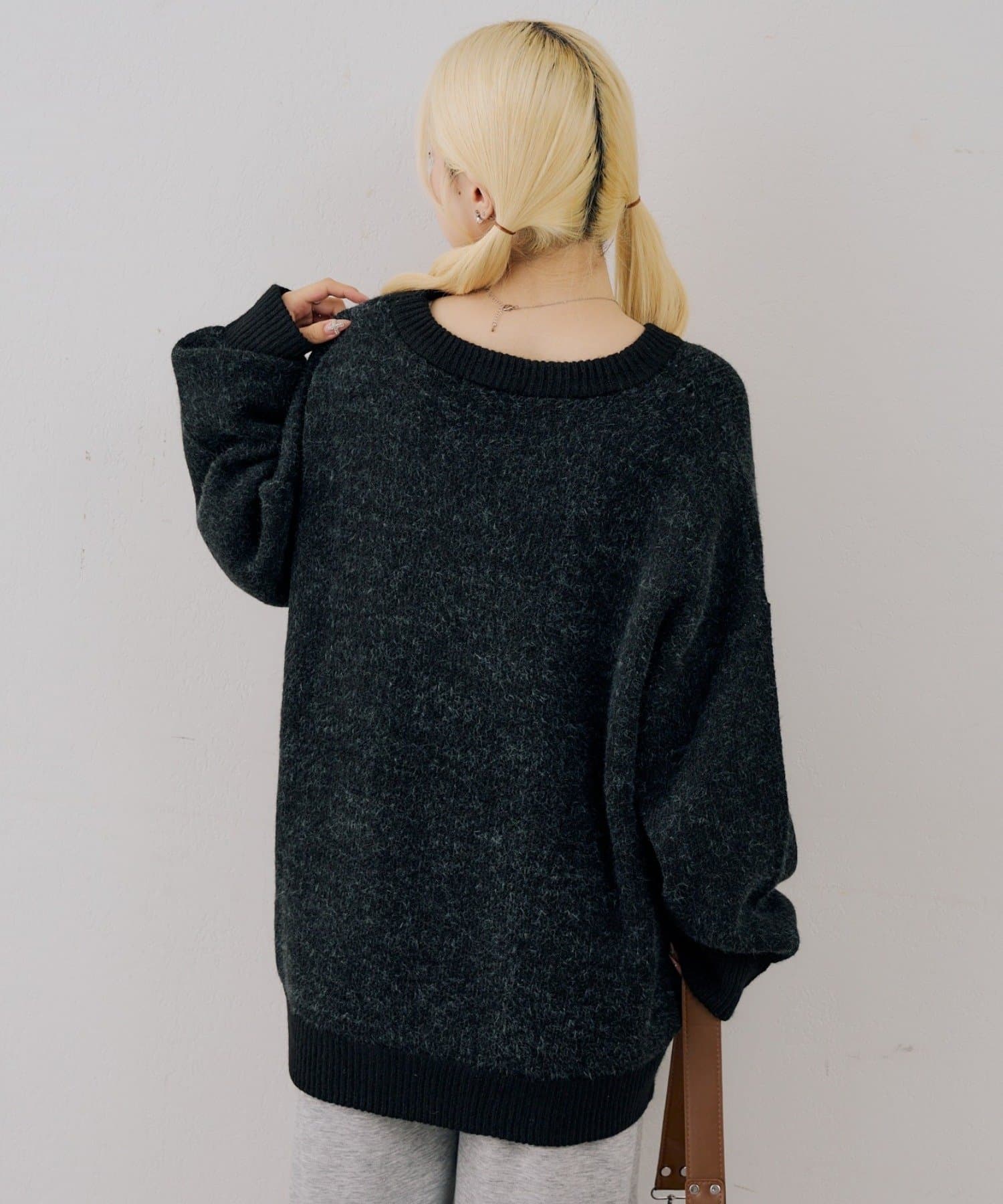 NICE CLAUP / OLIVE des OLIVE OUTLET(ナイスクラップ  / オリーブ デ オリーブ アウトレット) 【continuer 】ビッグロゴニット