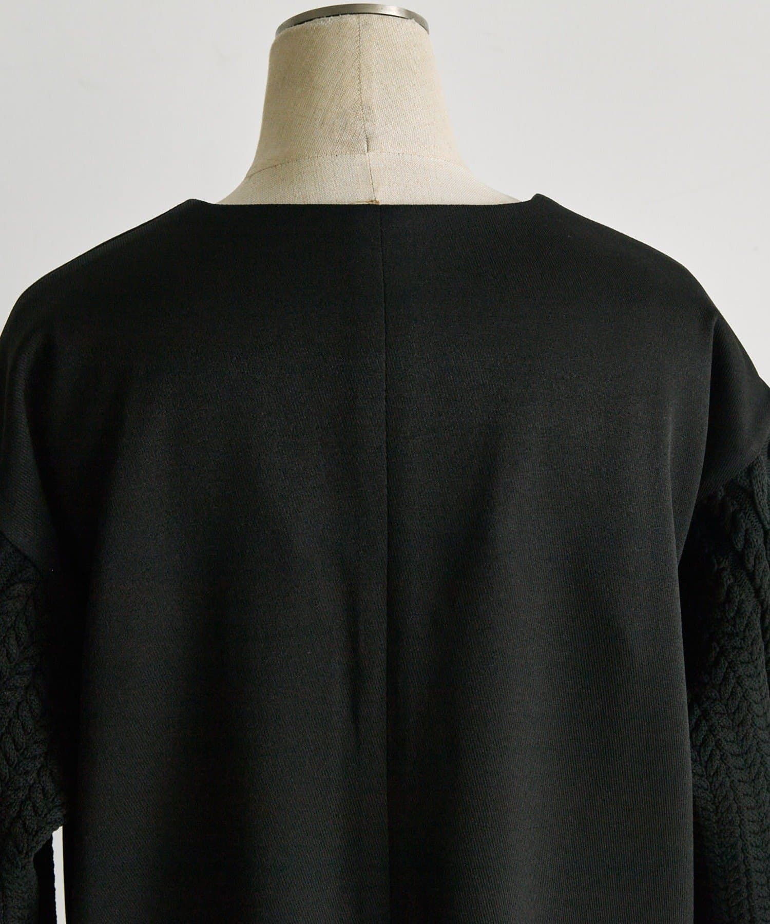 ear PAPILLONNER(イア パピヨネ) ニットスリーブVネックワンピース【SUM1 STYLE（スミスタイル）】