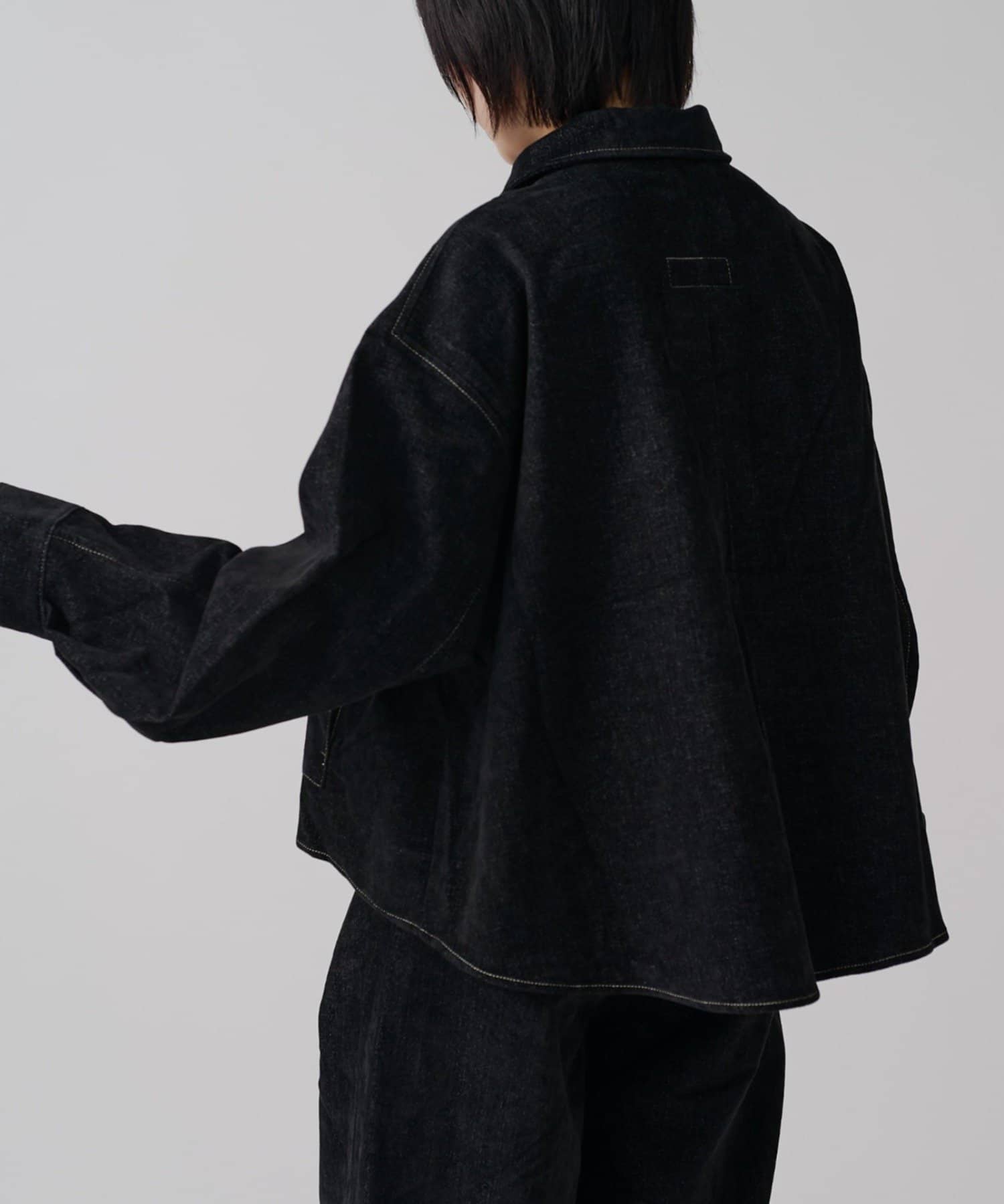 -goocy-(グーシー) 【大人気アイテム再入荷!!】ベロアデニムショートジャケット