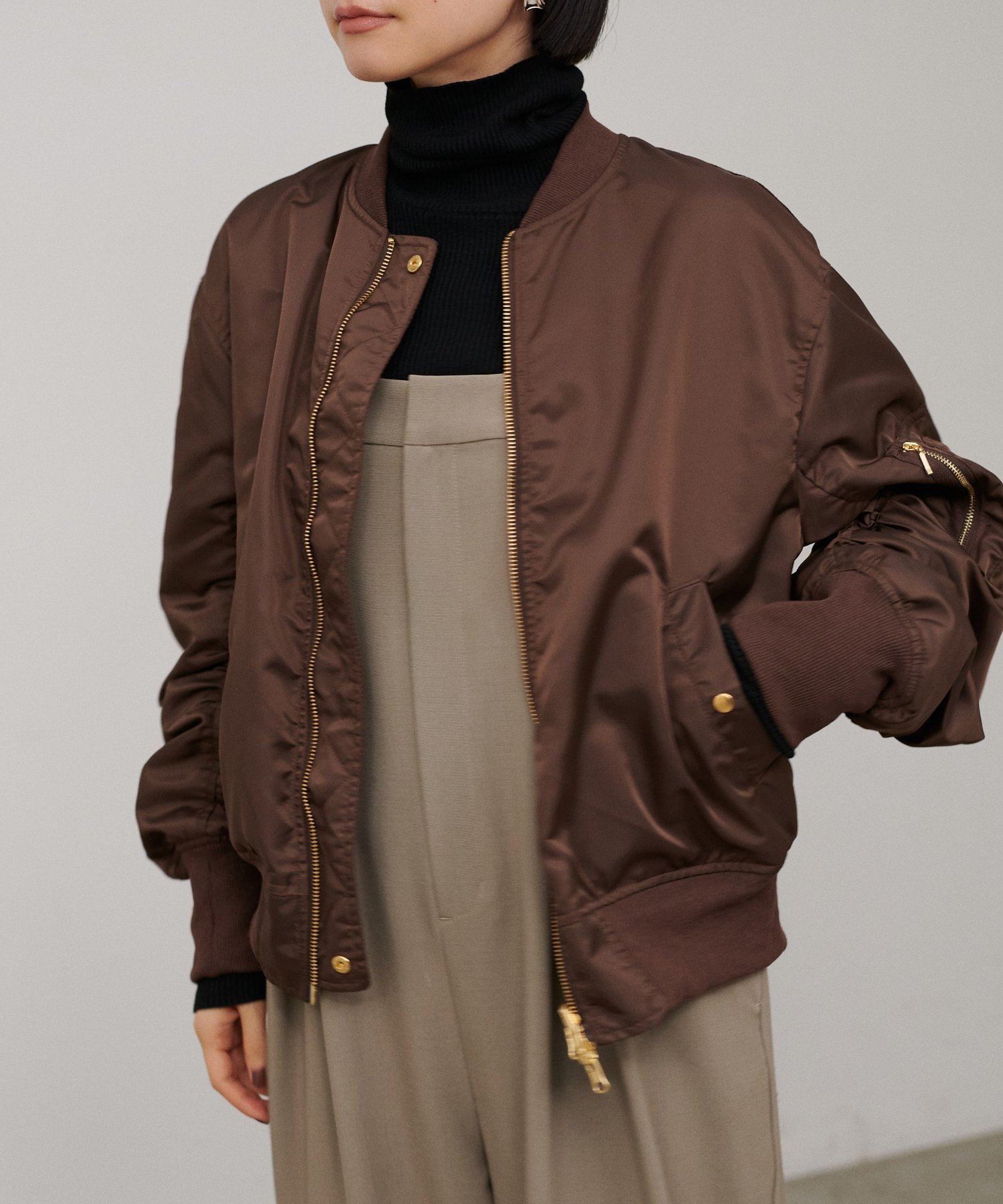 LARUTA(ラルータ) カシミヤ混リブタートルプルオーバー