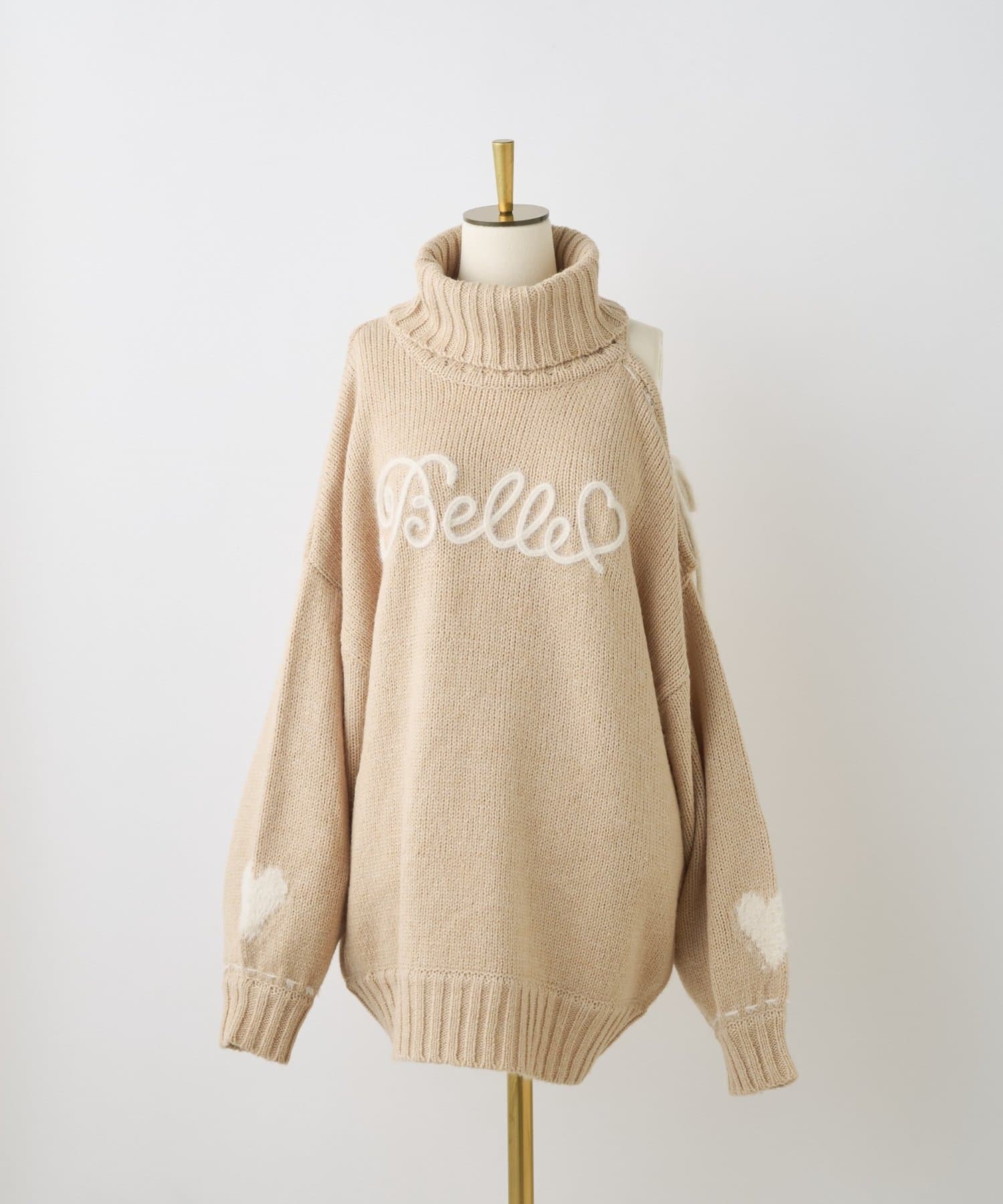 Belle Charme(ベルシャルム) Lovely Belle Logo Knit