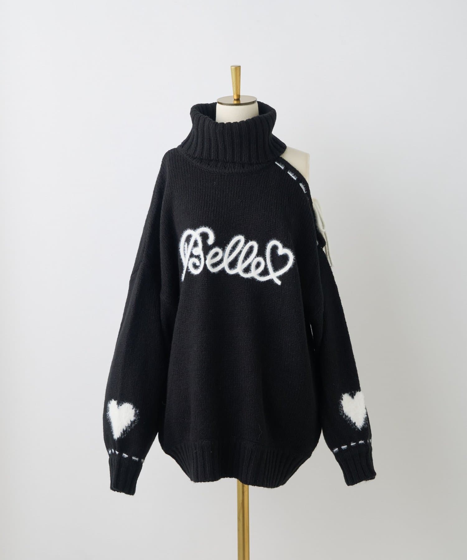 Belle Charme(ベルシャルム) Lovely Belle Logo Knit