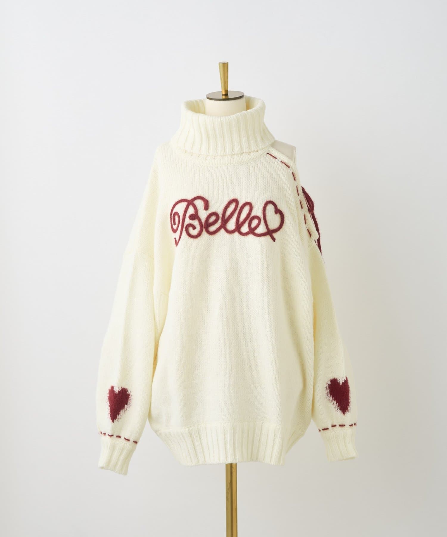 Belle Charme(ベルシャルム) Lovely Belle Logo Knit