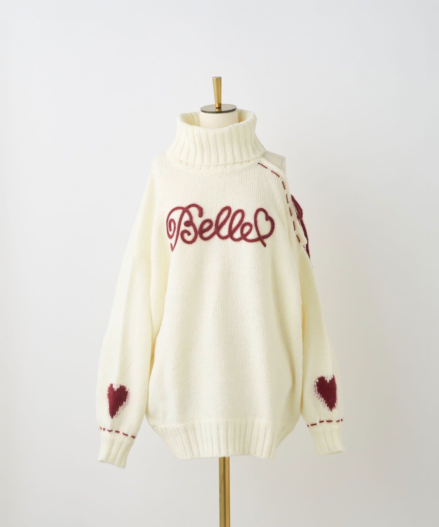 Belle Charme(ベルシャルム) Lovely Belle Logo Knit
