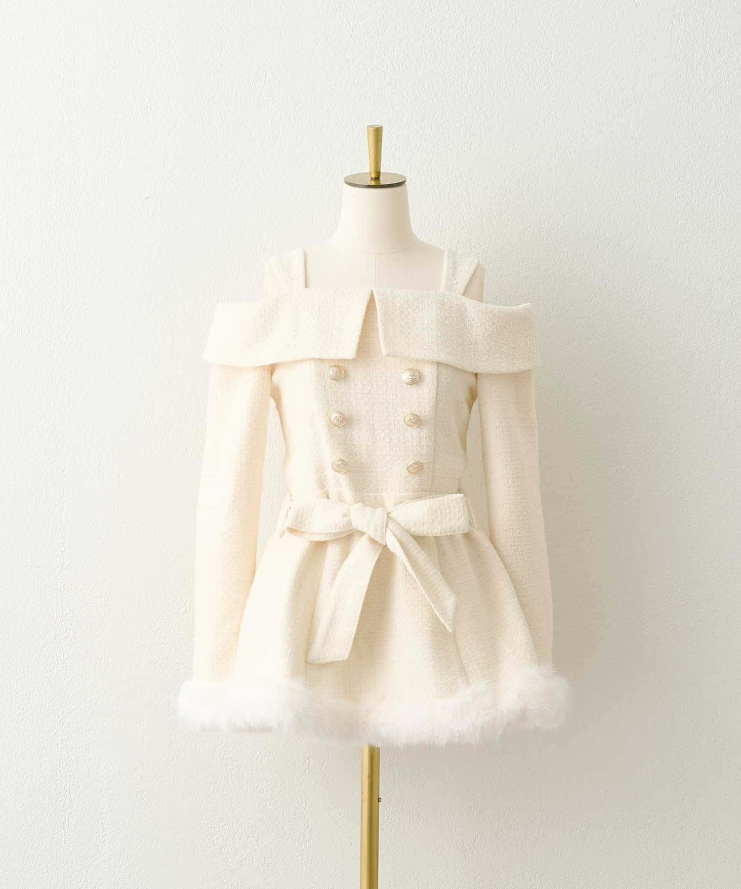 Belle Charme(ベルシャルム) Merry Tweed Onepiece