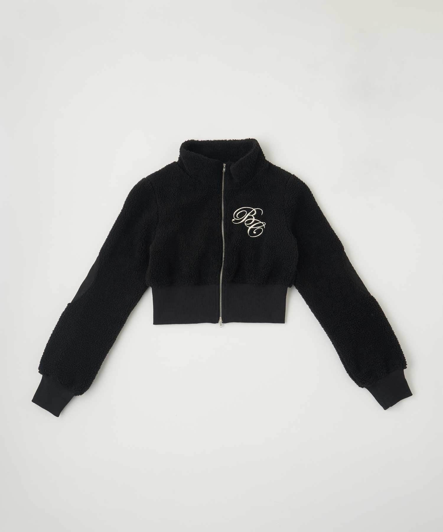 Belle Charme(ベルシャルム) Patchwork Boa Blouson