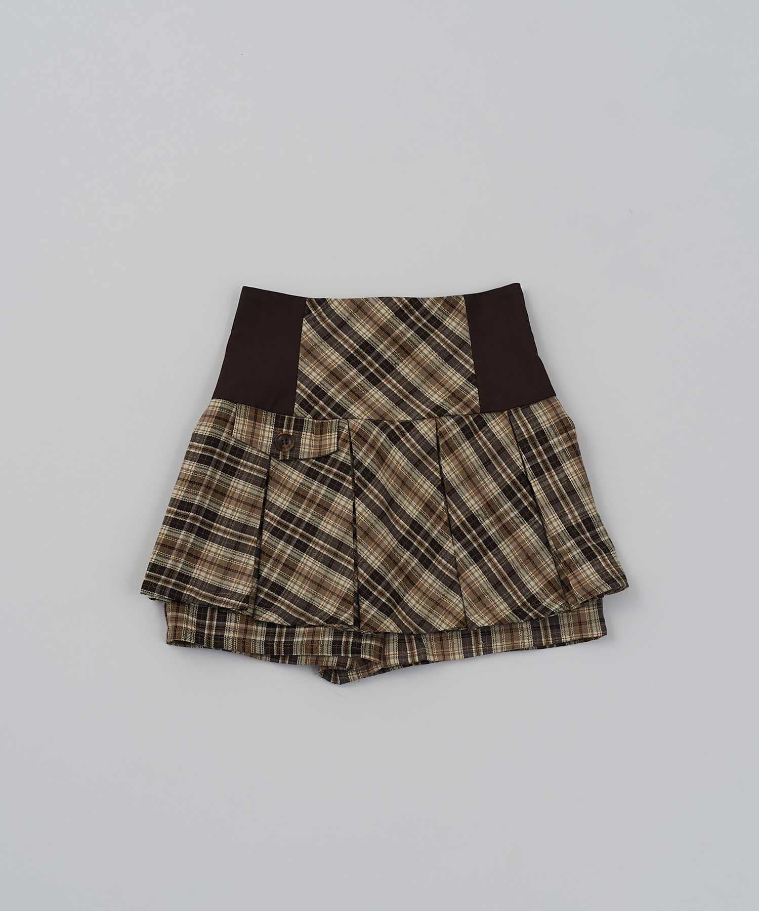 Belle Charme(ベルシャルム) Bicolor Pleats Skirt