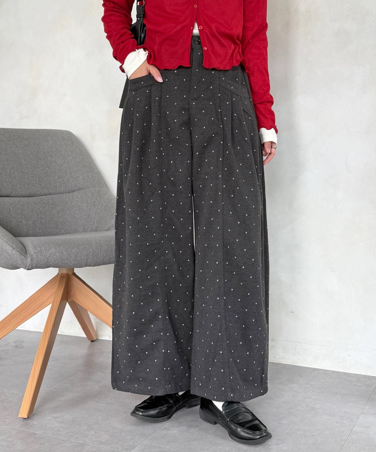 CPCM(シーピーシーエム) 【WEB限定】サイドタック起毛パンツ
