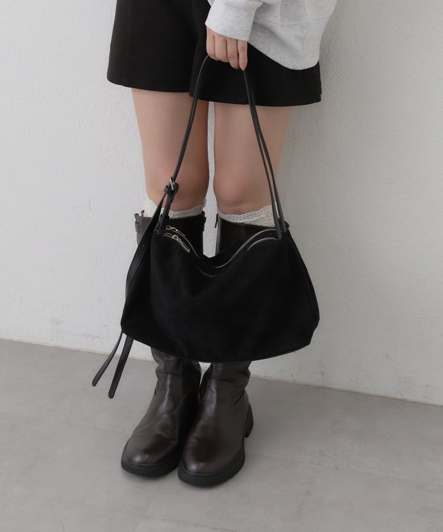 mystic(ミスティック) パイピングベルトスウェードBAG