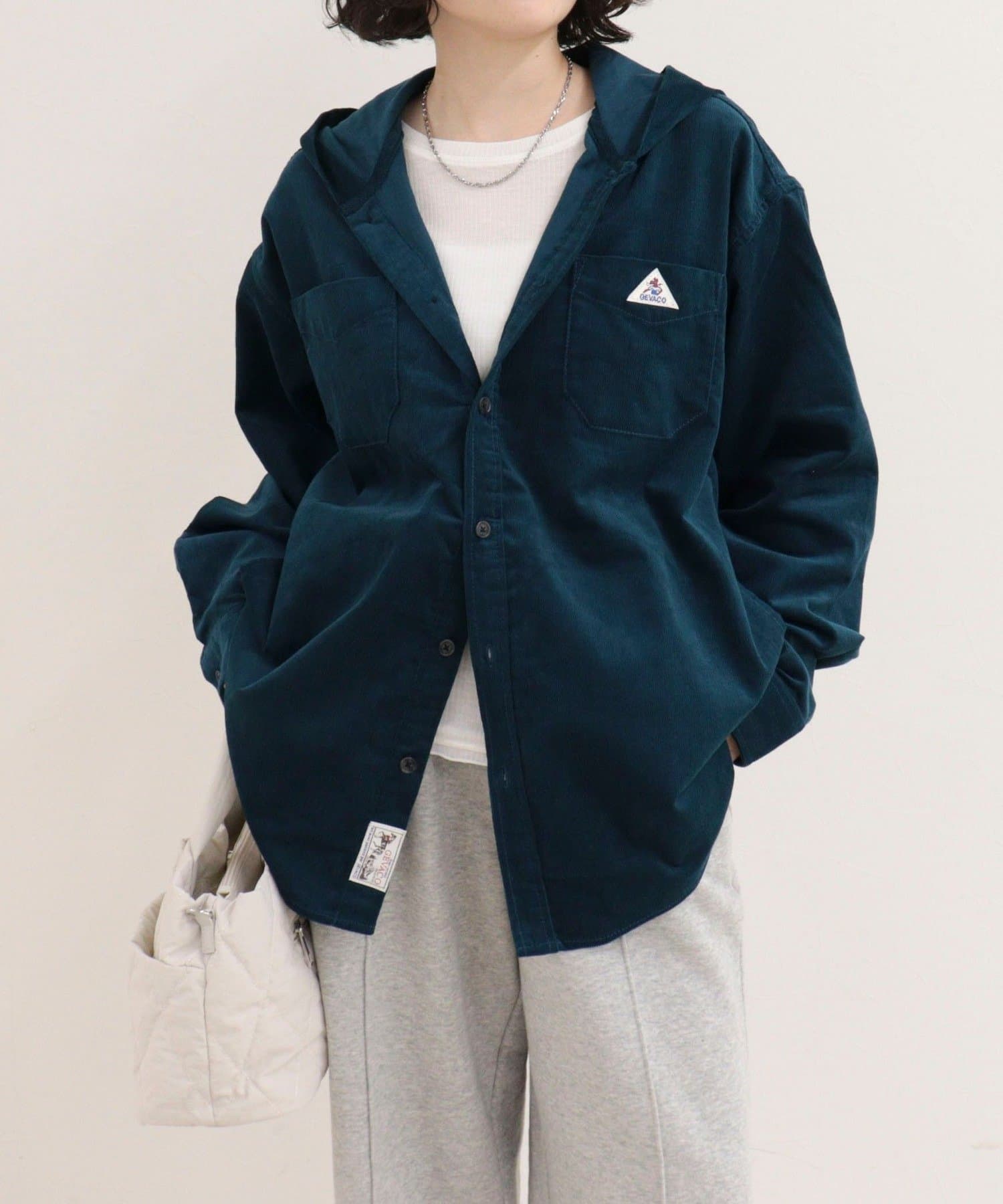 FREDY & GLOSTER(フレディ アンド グロスター) 【GEVACO/ゲバコ】コーデュロイフードシャツ
