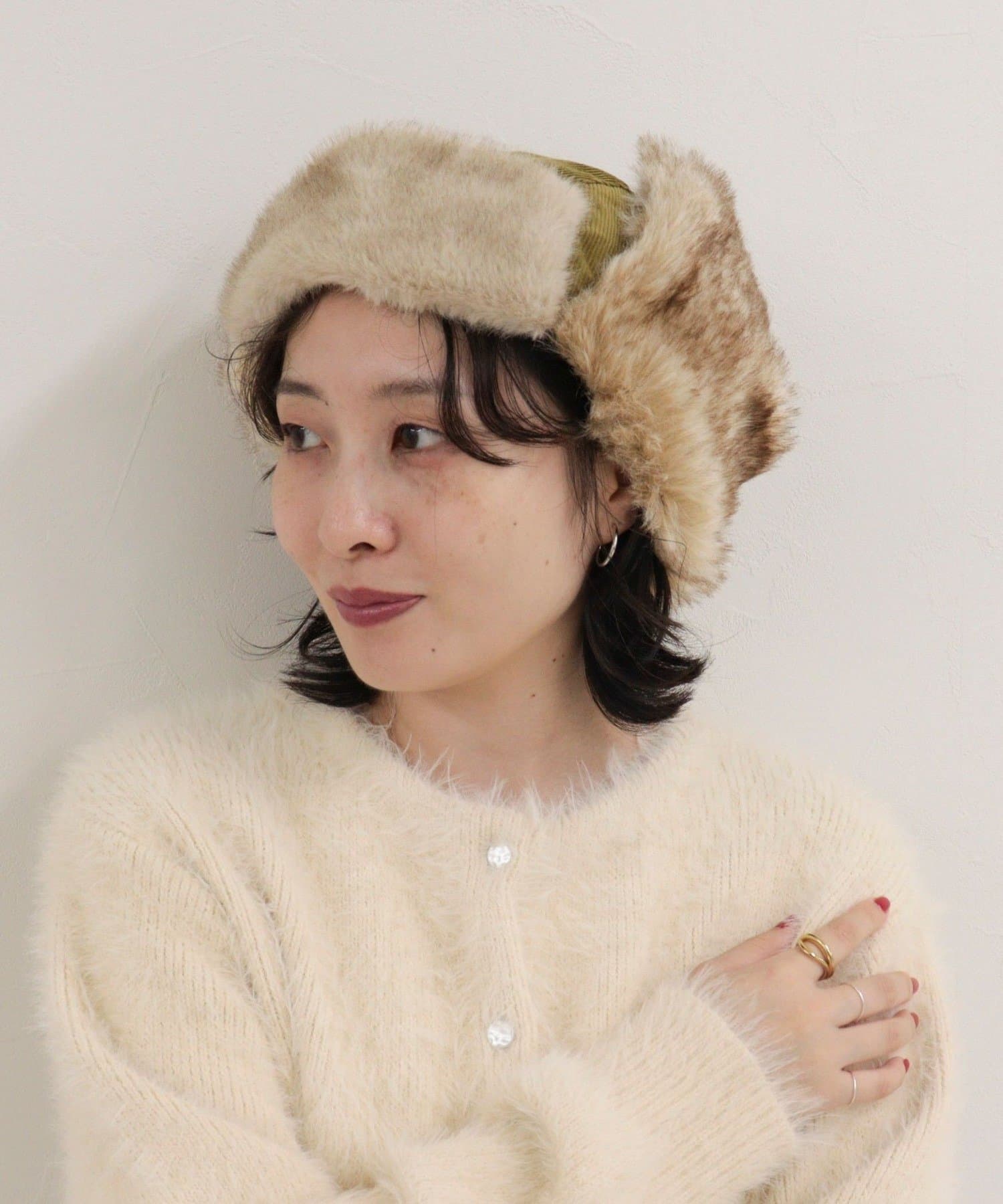 FREDY & GLOSTER(フレディ アンド グロスター) コーデュロイフライトキャップ
