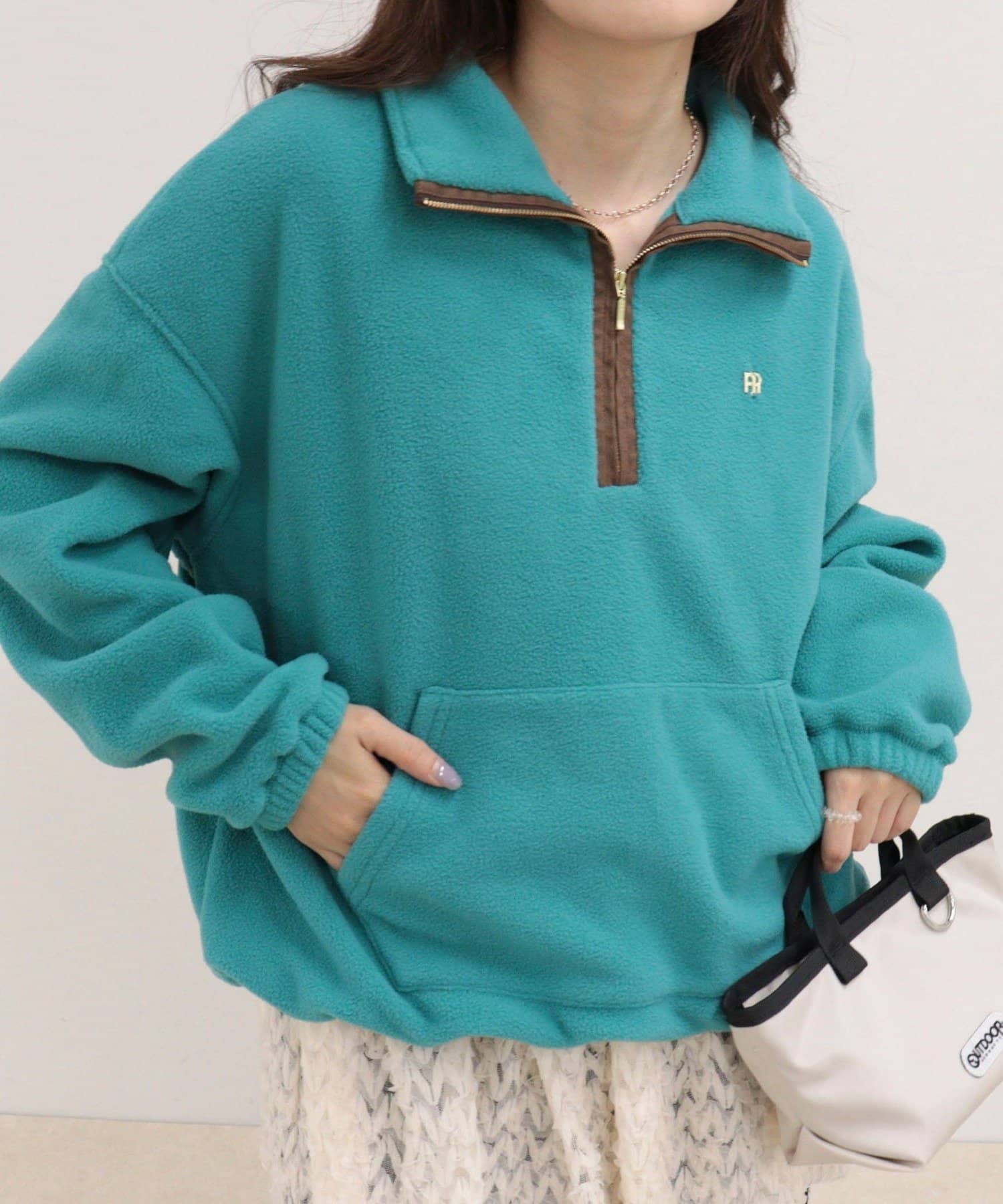 FREDY & GLOSTER(フレディ アンド グロスター) フリースハーフZIPプルオーバー
