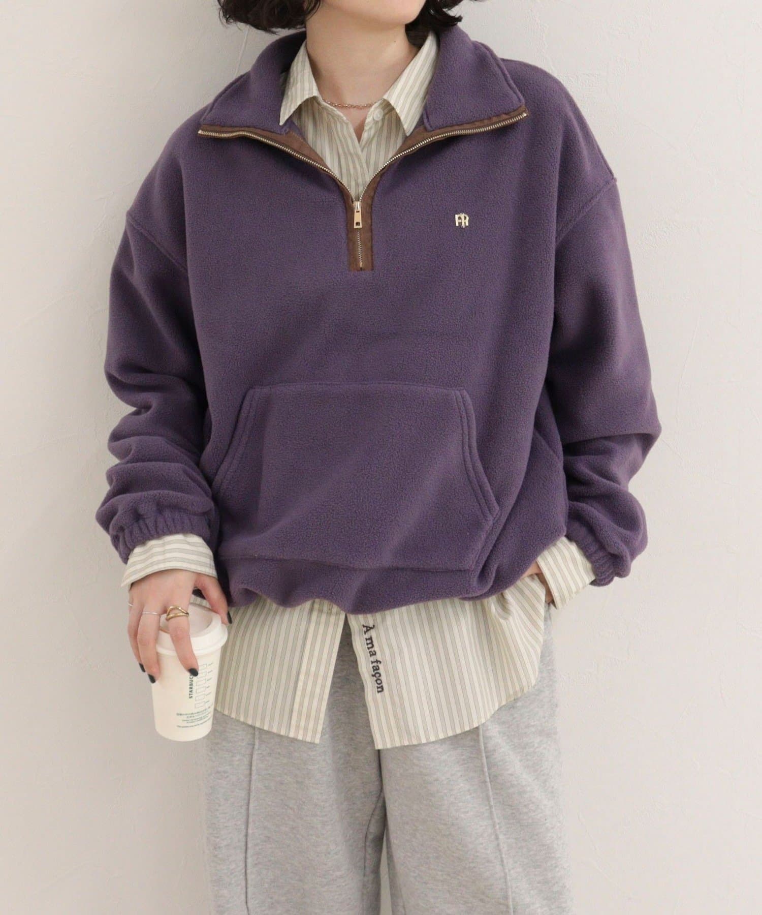 FREDY & GLOSTER(フレディ アンド グロスター) フリースハーフZIPプルオーバー