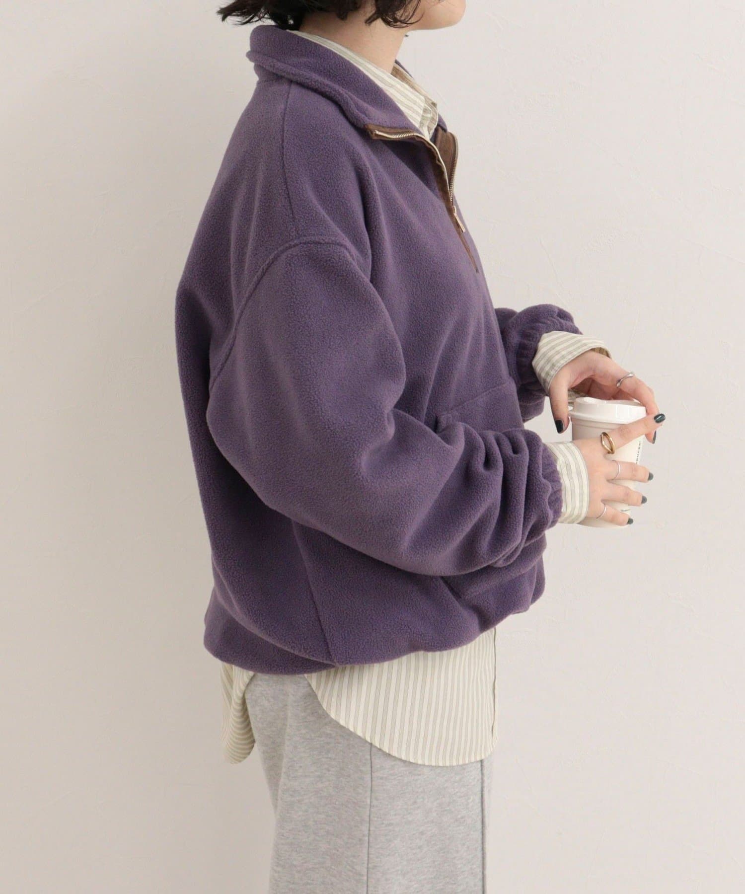 FREDY & GLOSTER(フレディ アンド グロスター) フリースハーフZIPプルオーバー