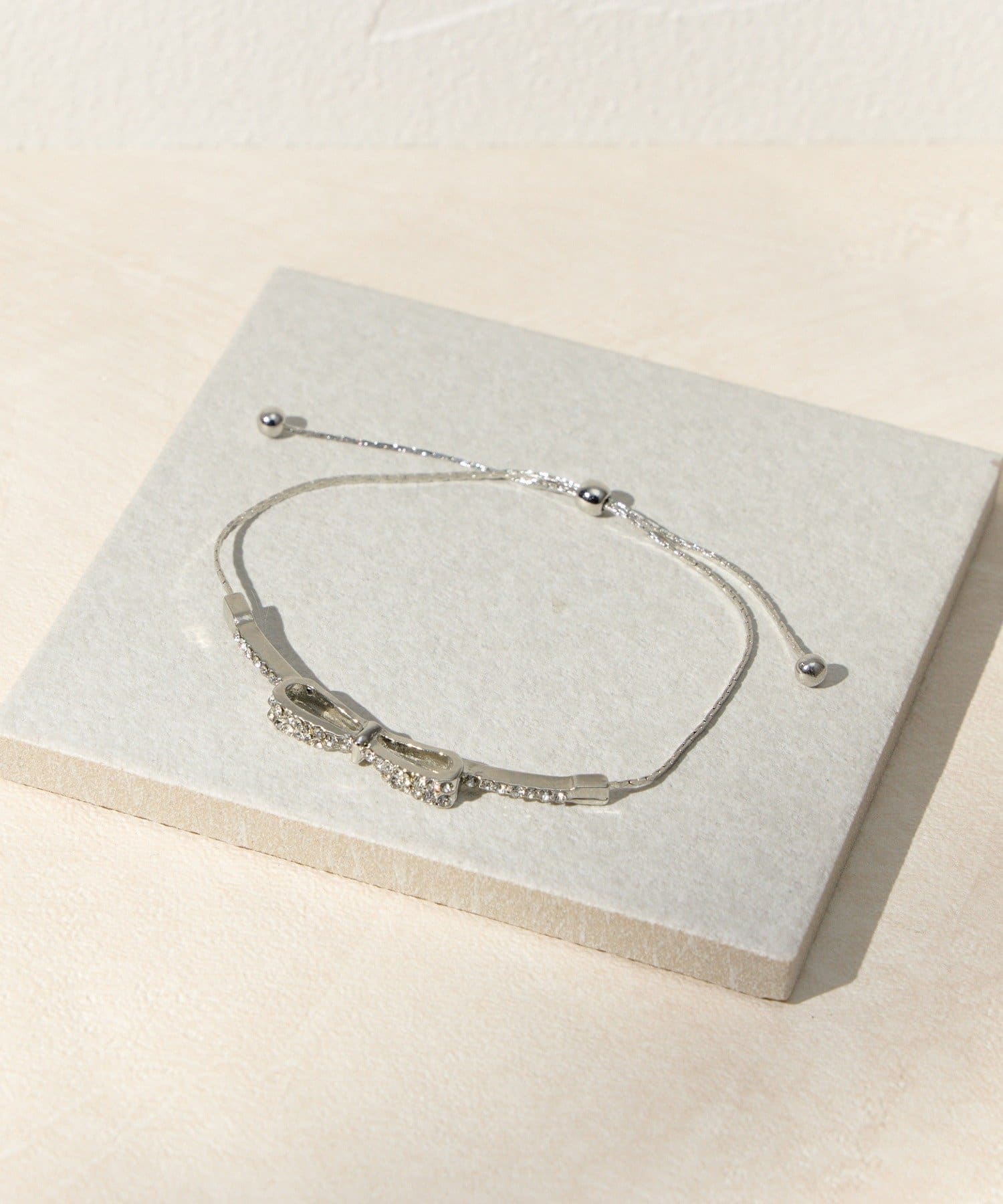 Lattice(ラティス) リボンビジュースライドブレスレット