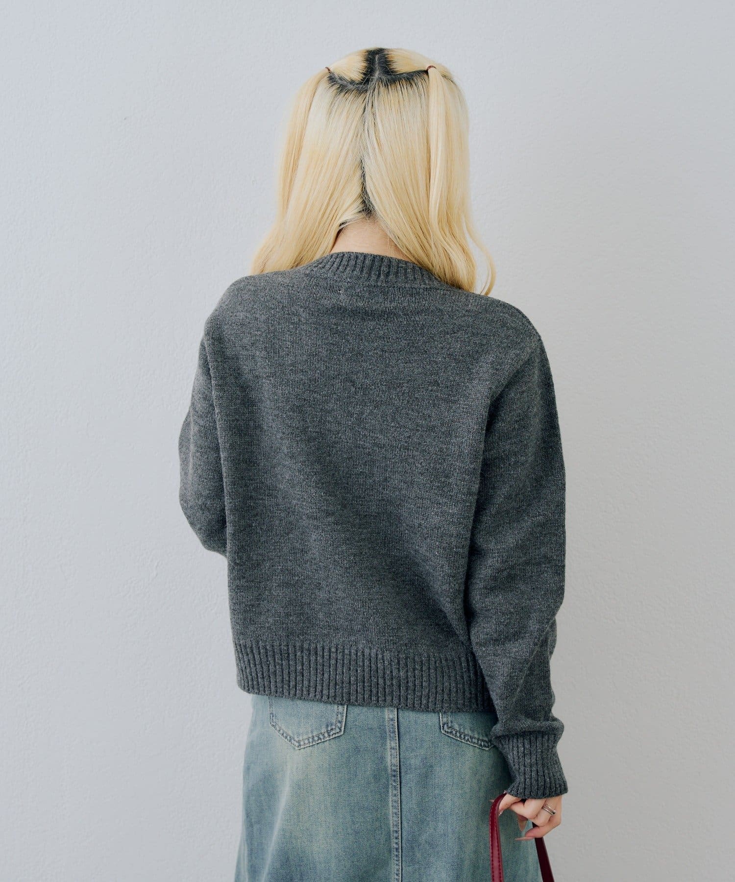 NICE CLAUP / OLIVE des OLIVE OUTLET(ナイスクラップ  / オリーブ デ オリーブ アウトレット) 【continuer】ビッグロゴクルーカーデ
