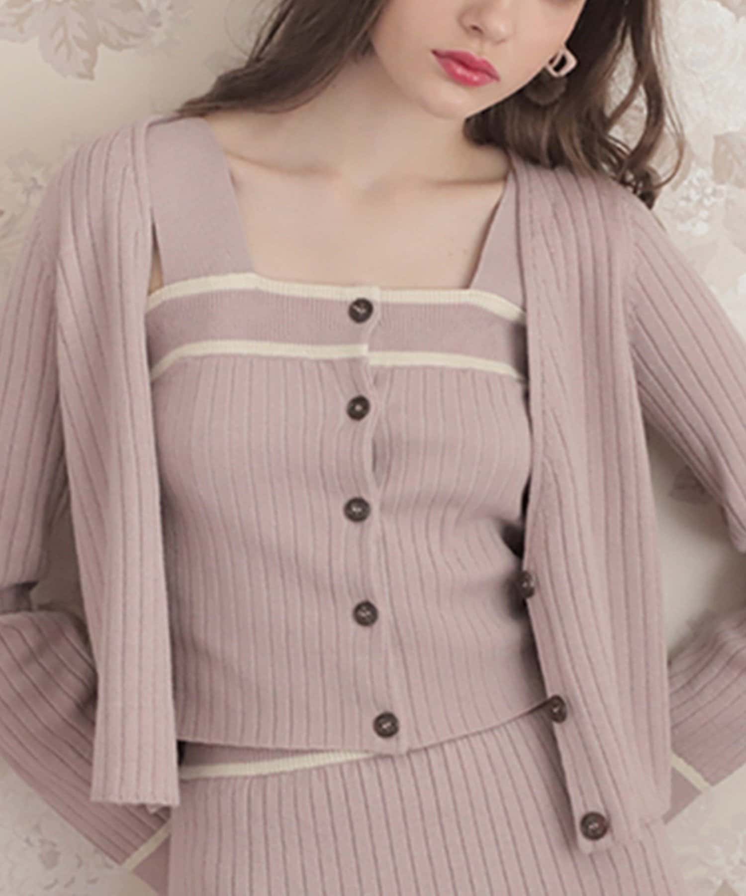 NICE CLAUP / OLIVE des OLIVE OUTLET(ナイスクラップ  / オリーブ デ オリーブ アウトレット) 【Seemi.】ニットアンサンブル/セットアップ対応