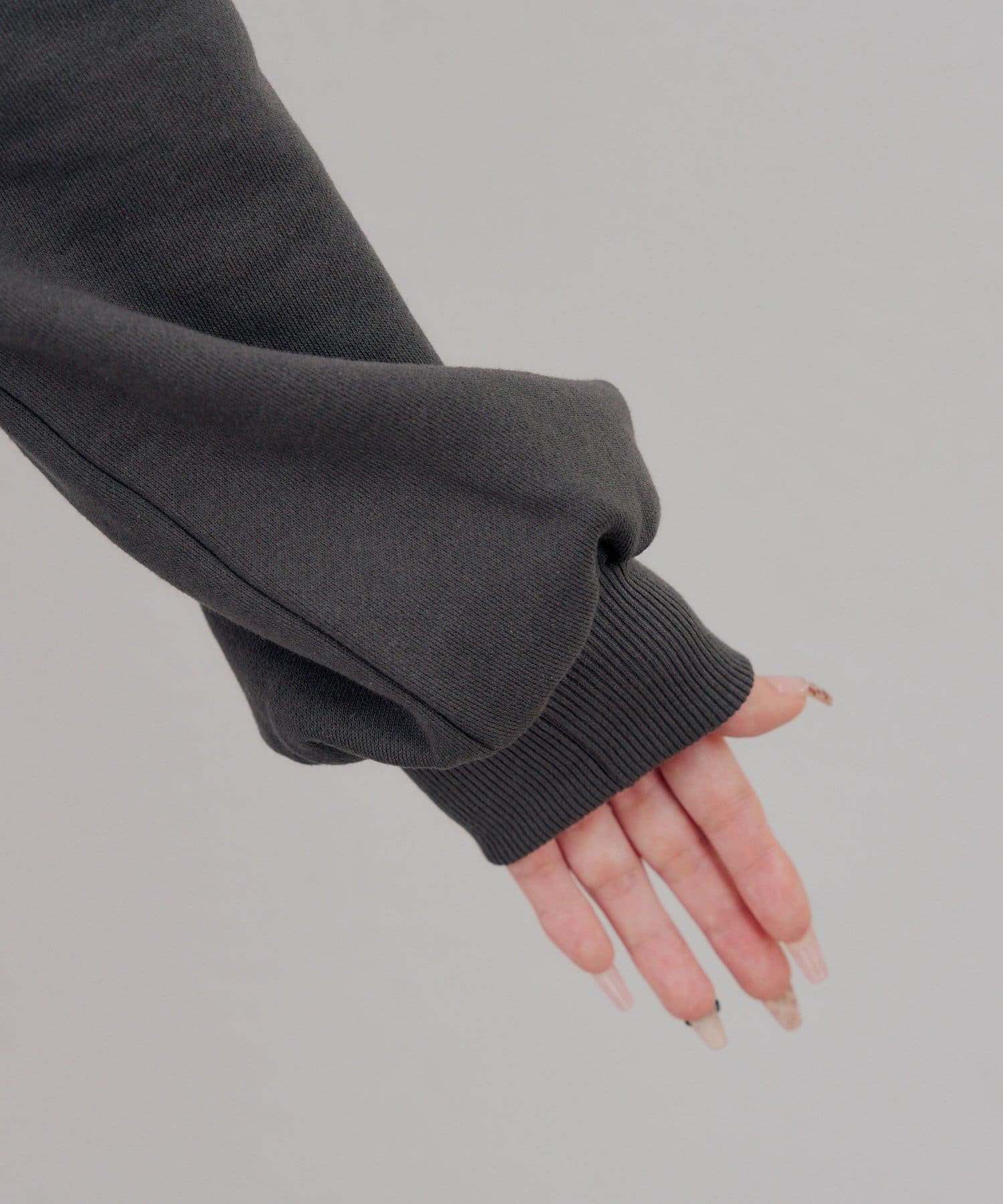 NICE CLAUP / OLIVE des OLIVE OUTLET(ナイスクラップ  / オリーブ デ オリーブ アウトレット) 【ANOTHER BRANCH】チェックロゴ×ラビットスエット