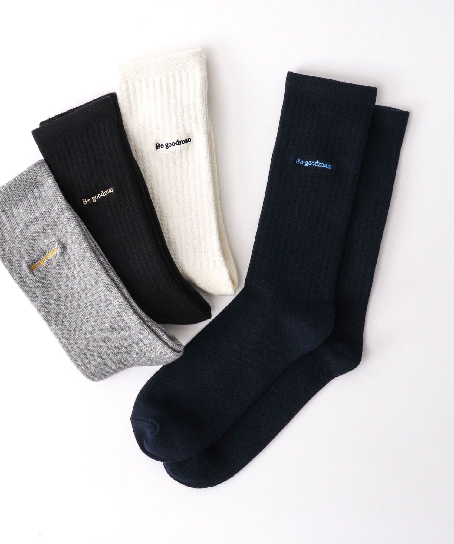 NOLLEY'S(ノーリーズ) Be goodmanトップリブクルーソックス