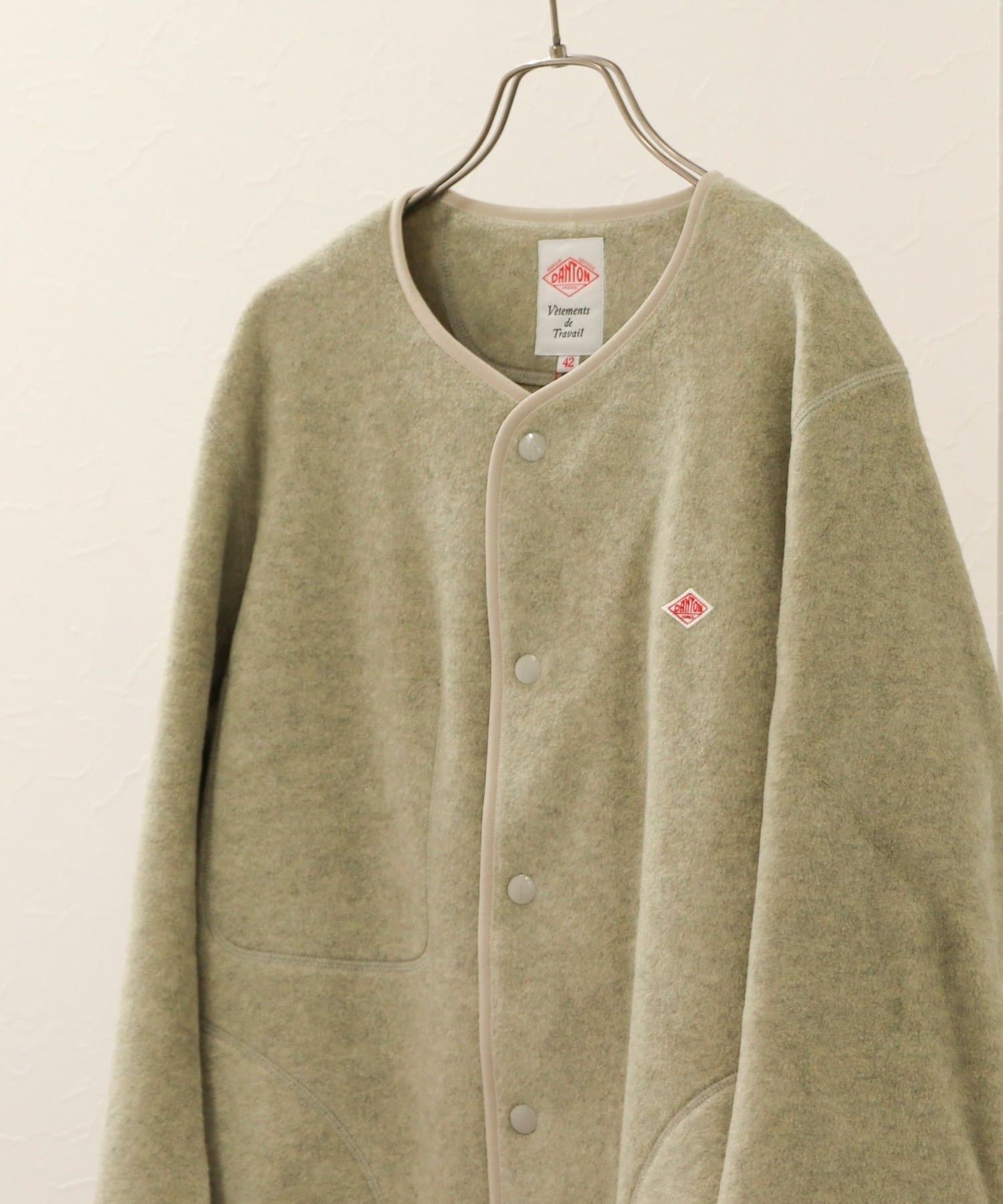 DANTON/ダントン】FLEECE COLLARLESS JACKET（JD-8939）26AW