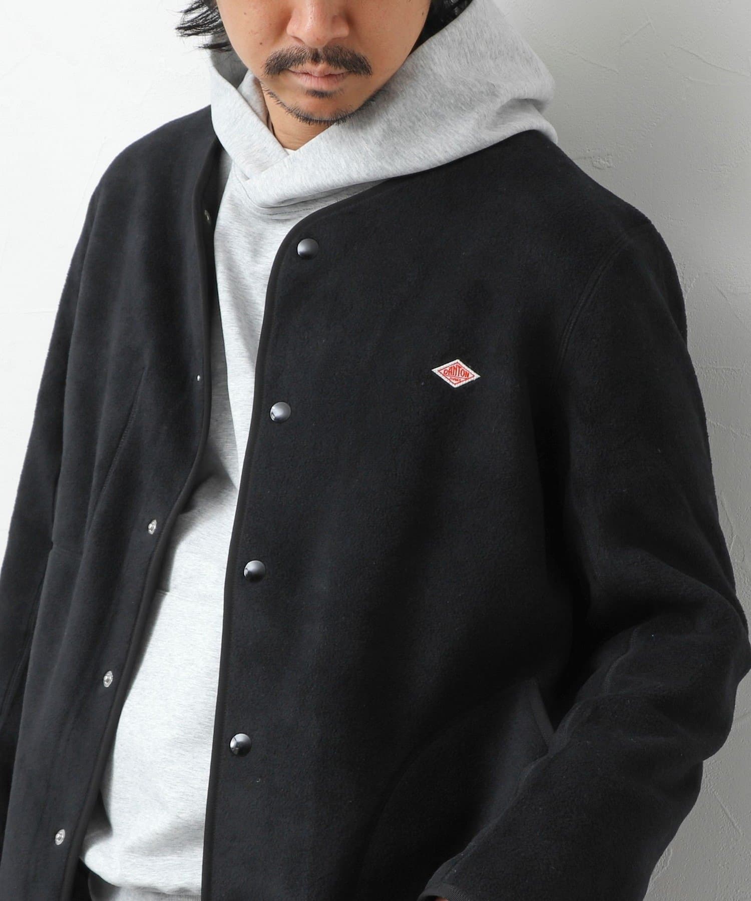 DANTON/ダントン】FLEECE COLLARLESS JACKET（JD-8939）26AW