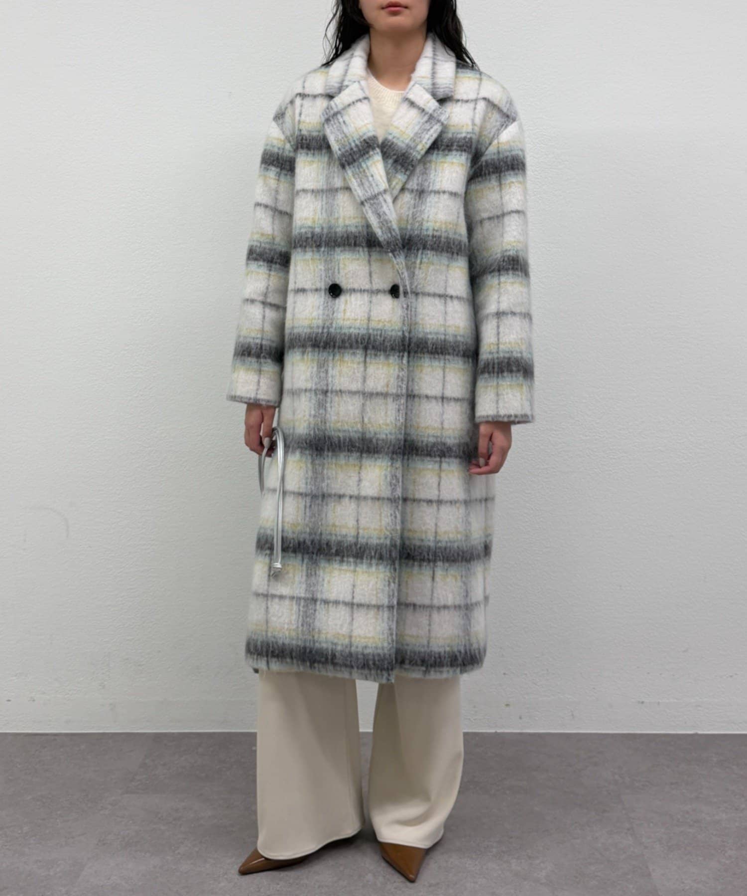 LOUNGEDRESS(ラウンジドレス) シャギーチェックコート
