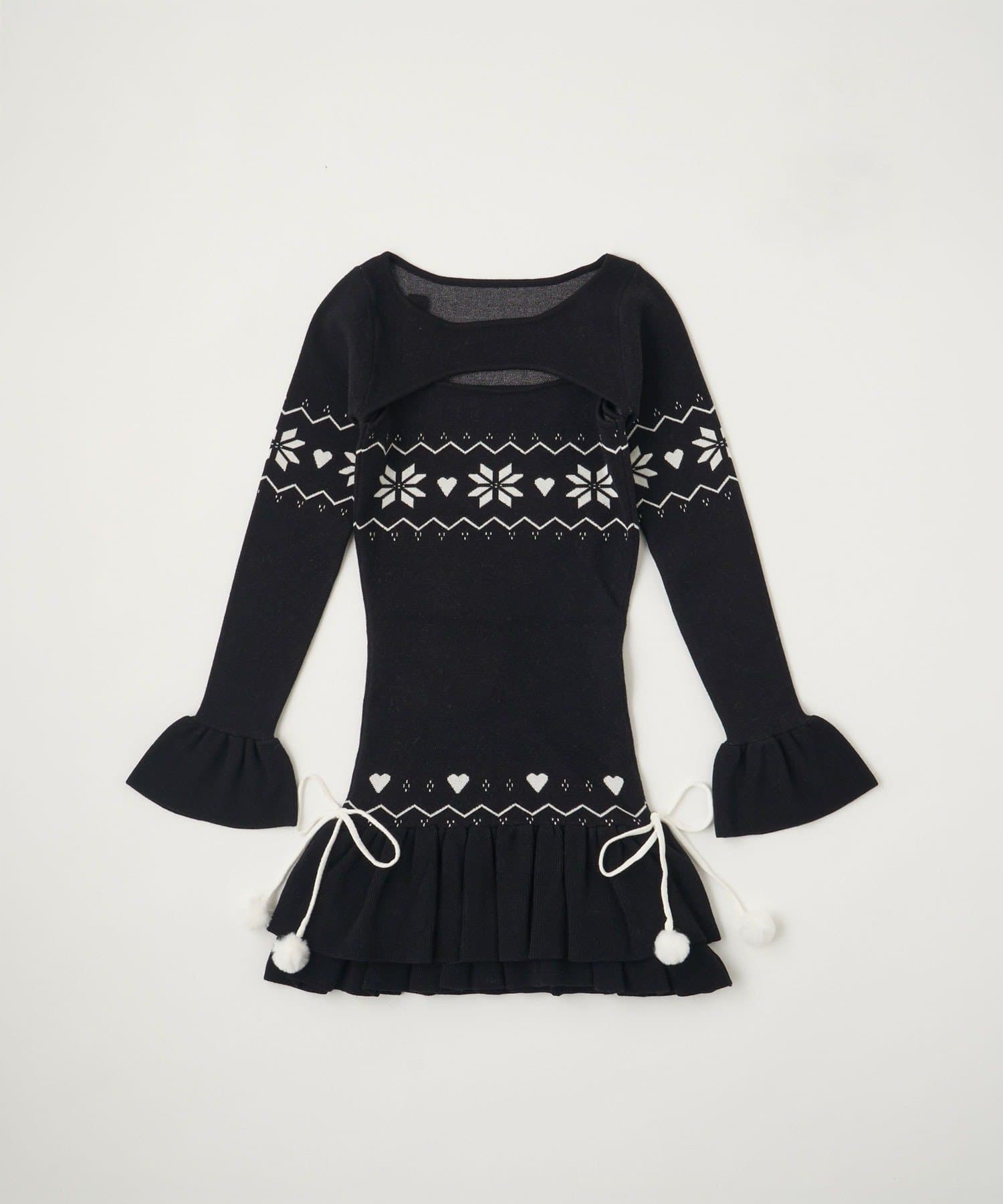Belle Charme(ベルシャルム) Merry Nordic Knit Onepiece