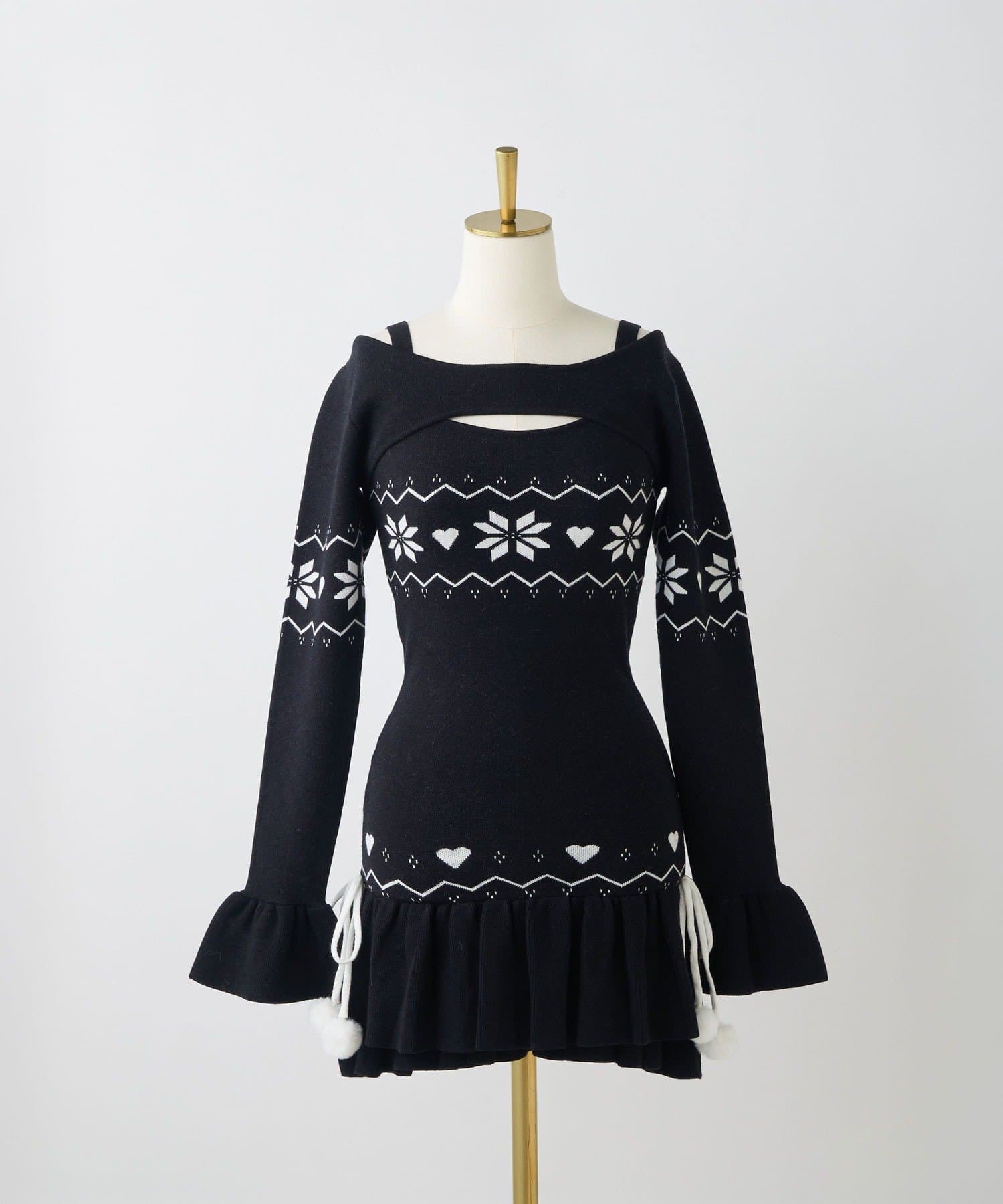 Belle Charme(ベルシャルム) Merry Nordic Knit Onepiece